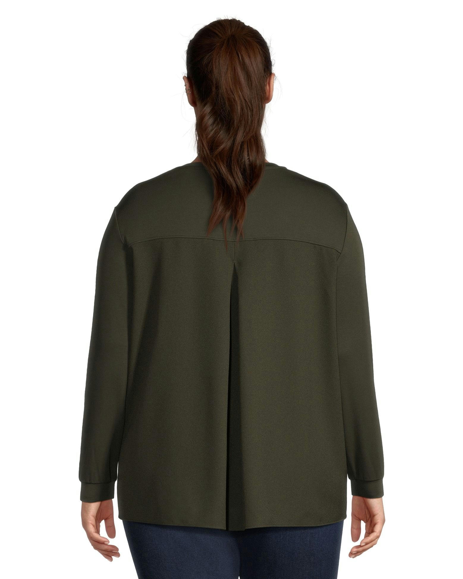 Denver Hayes Women's Relaxed Fit Long Sleeve High Low Shirt