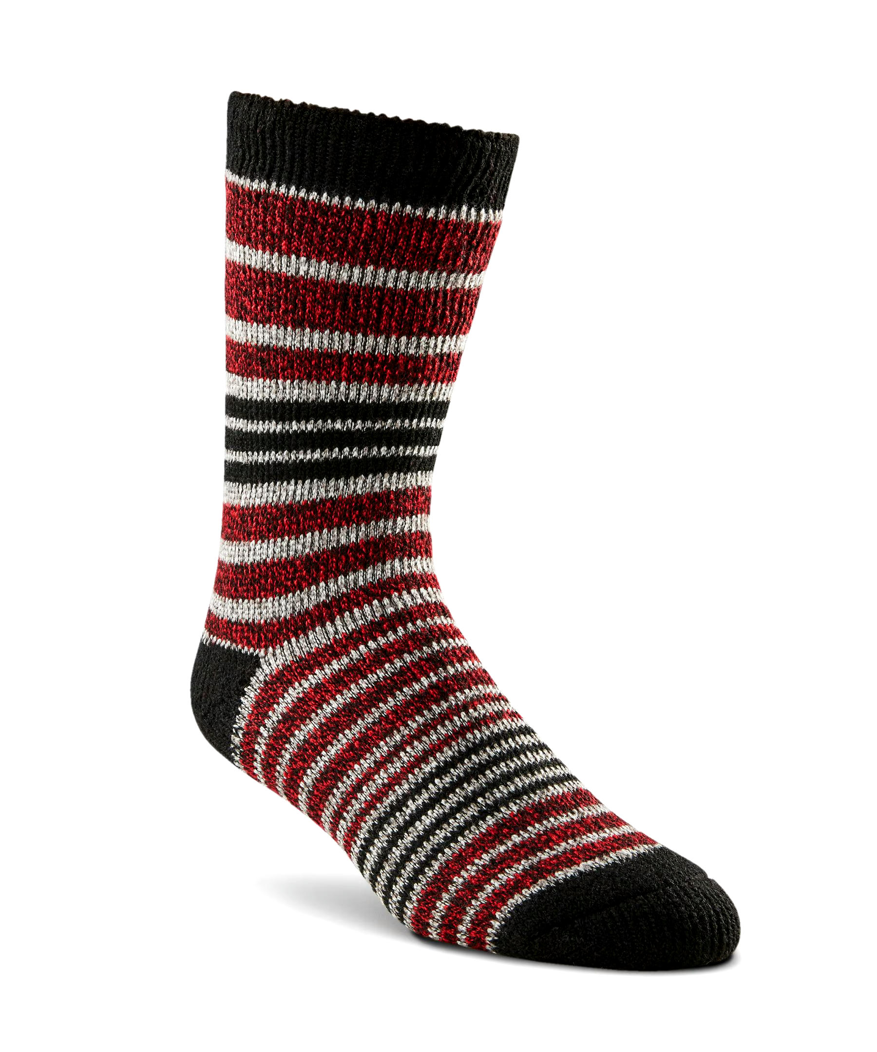 WindRiver Men's T-Max Heat Striped Thermal Boot Socks