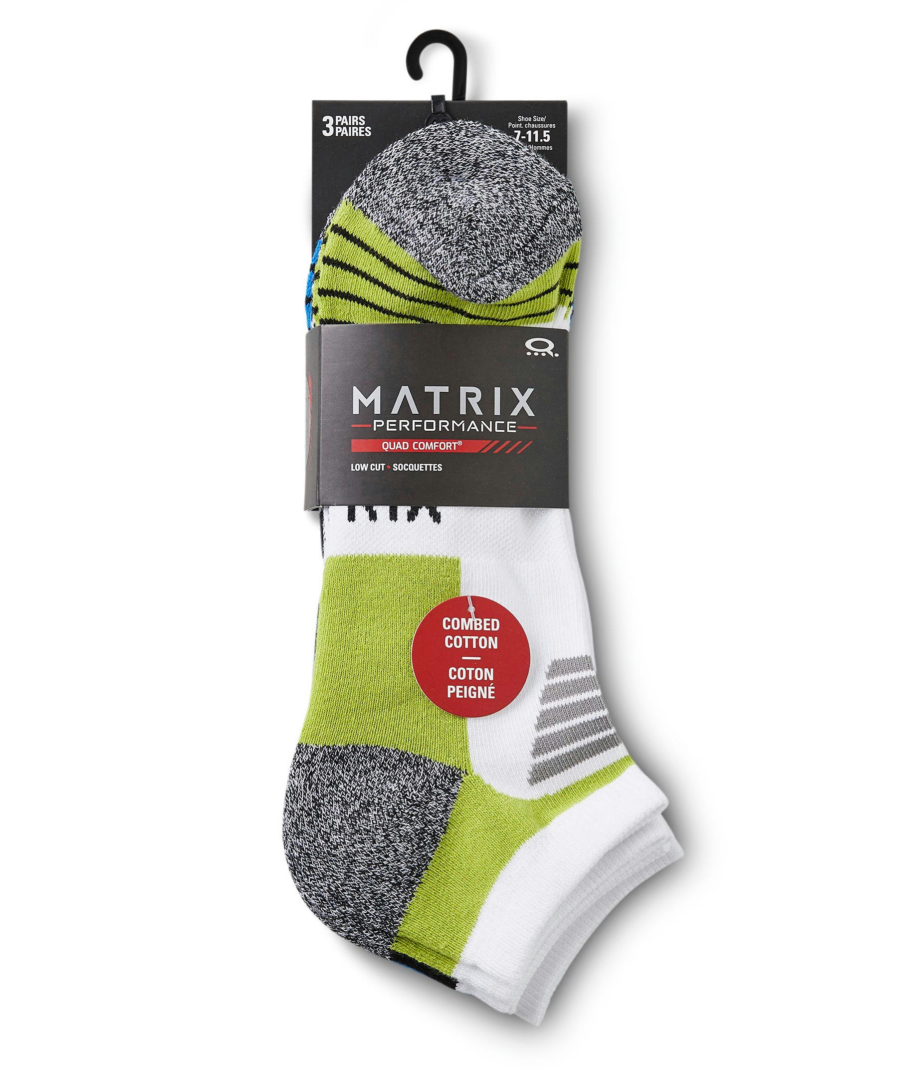 Men's 3 Pack FRESHTECH Low Cut Sport Socks