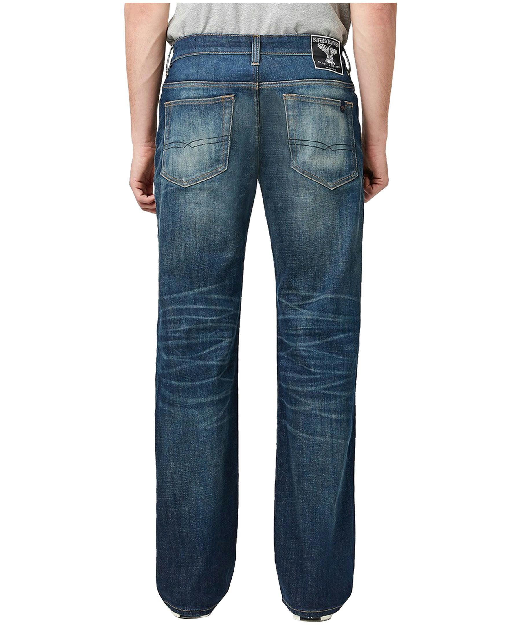 Buffalo Men's Matt Loose Fit Medium Wash Jeans