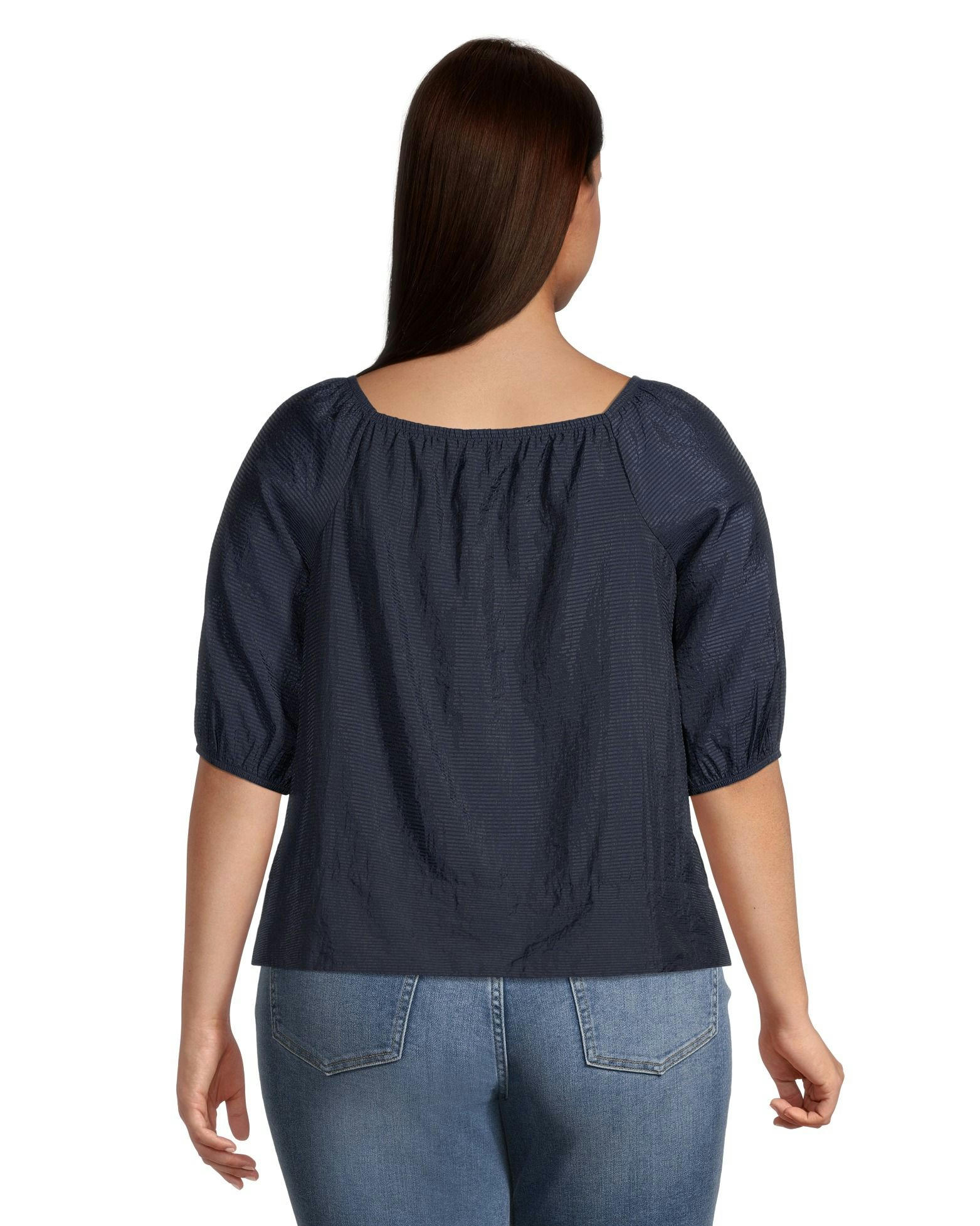 Women's Square Neck Peplum Blouse