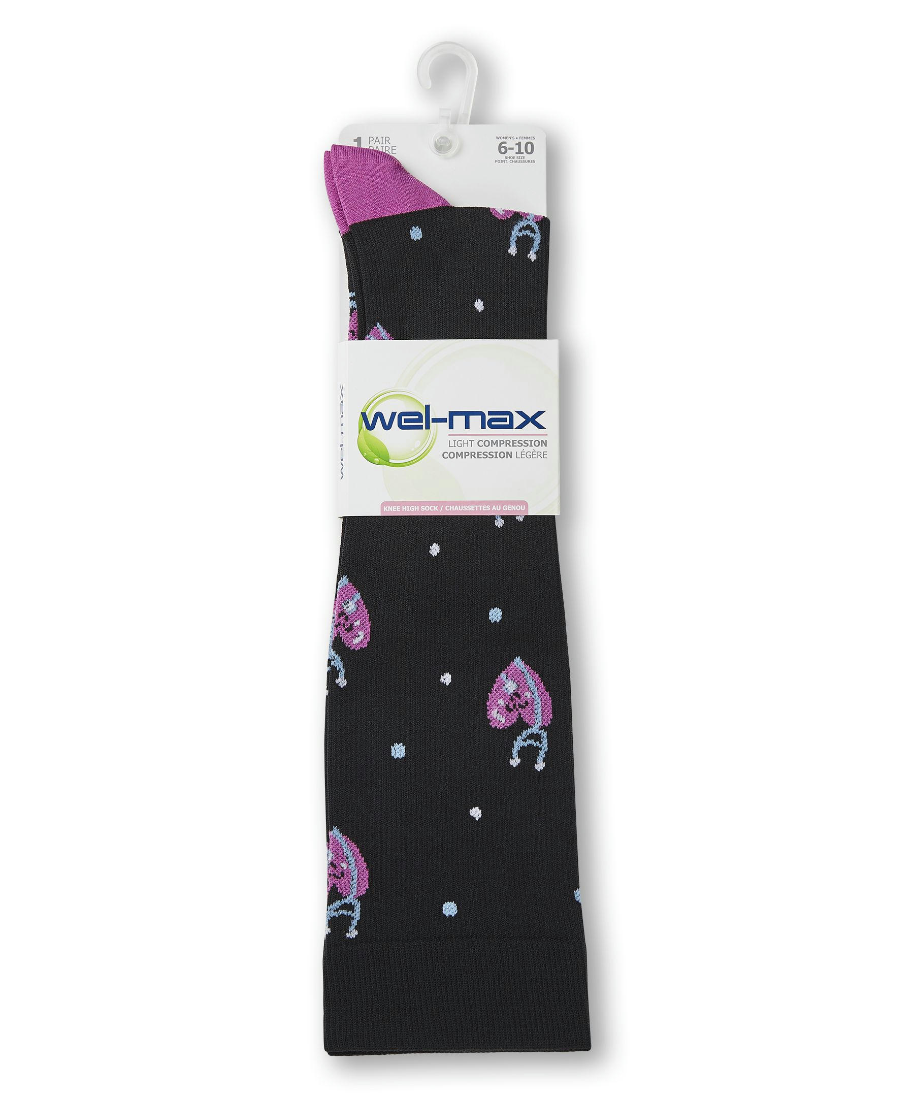 Wel-max Women's Light Compression Knee Length Socks
