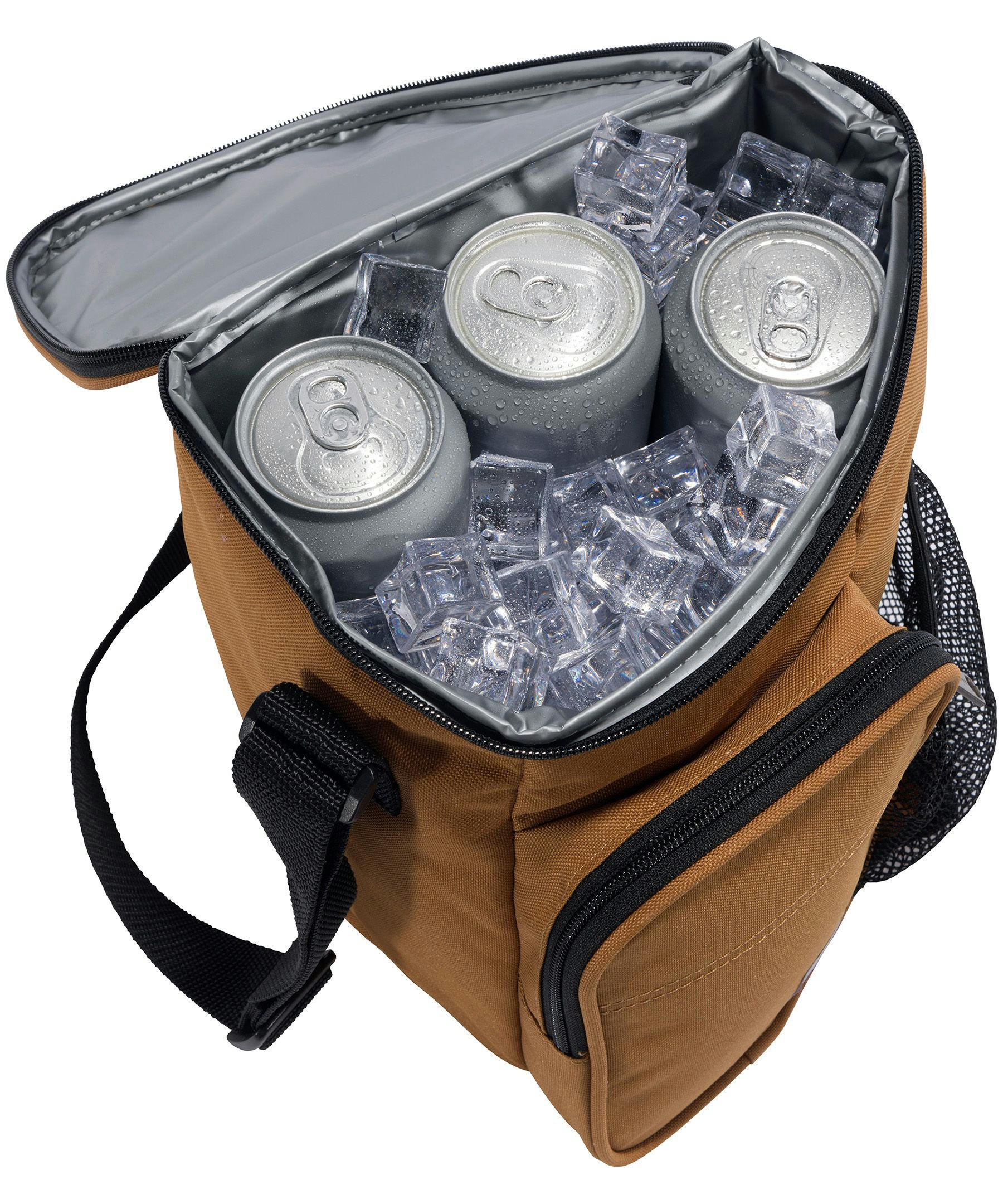 Carhartt Rain Defender Water Repellent Insulated 10 Can Vertical Cooler Bag with Water Bottle