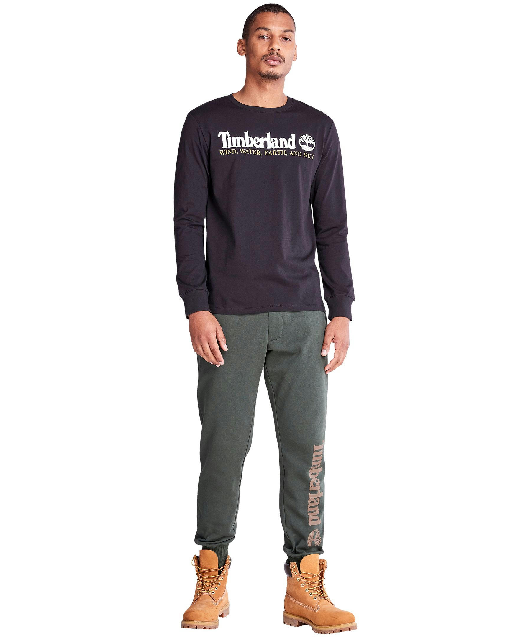 Timberland Men's Long Sleeve Front Graphic T Shirt