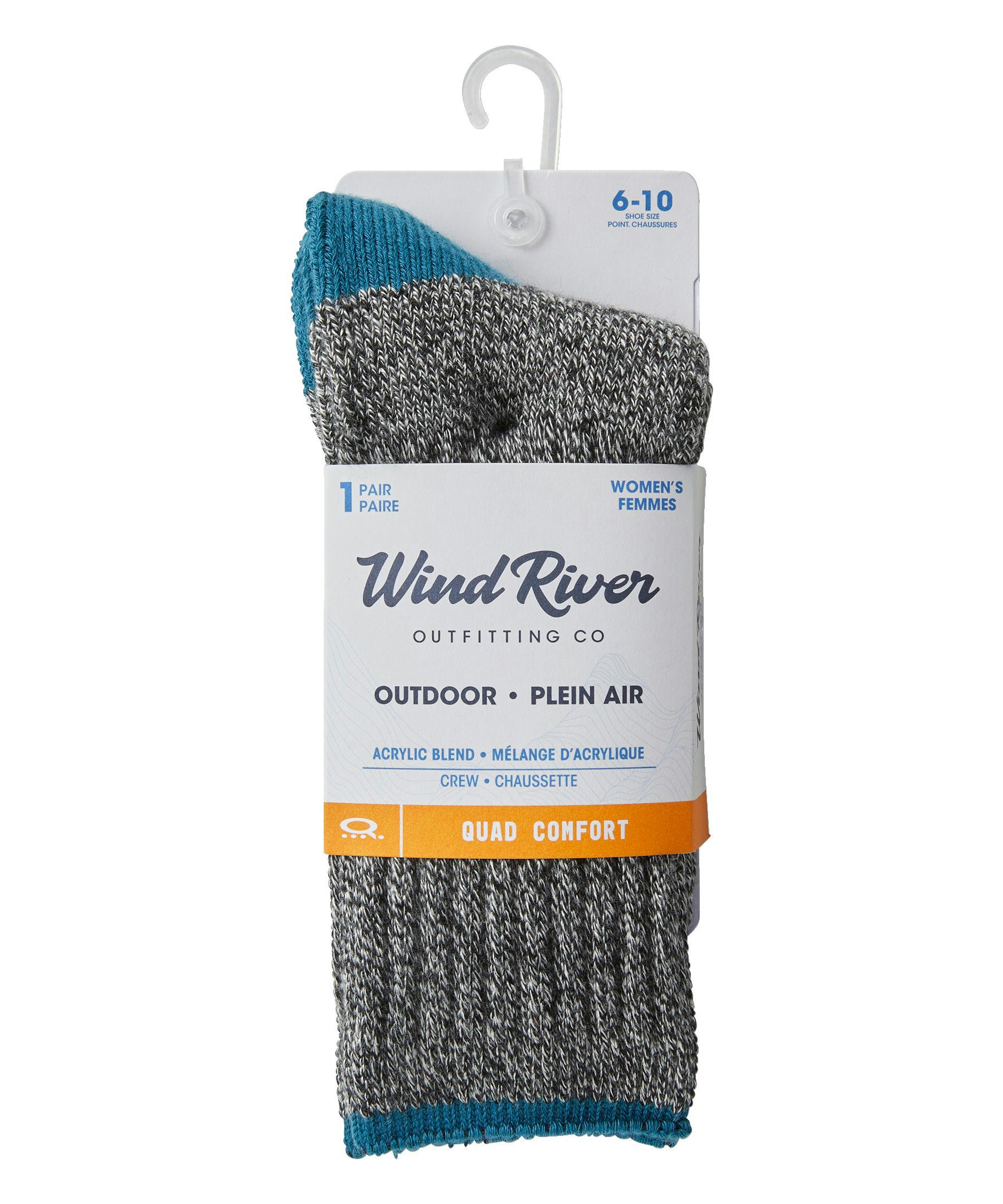 WindRiver Women's Quad Comfort Outdoor Thermal Crew Socks