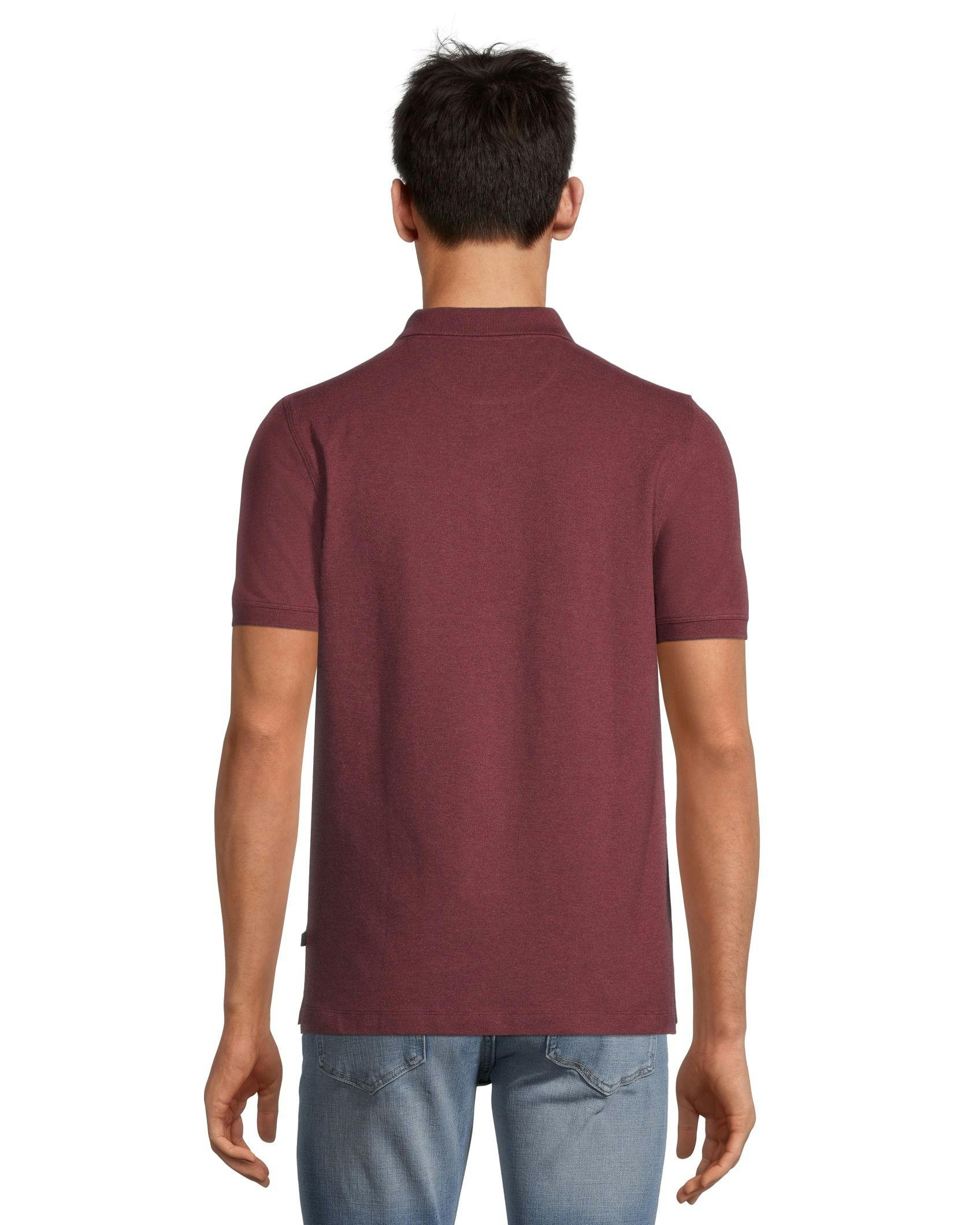 Denver Hayes Men's 50 Wash Short Sleeve Classic Fit Stretch Pique Polo Shirt