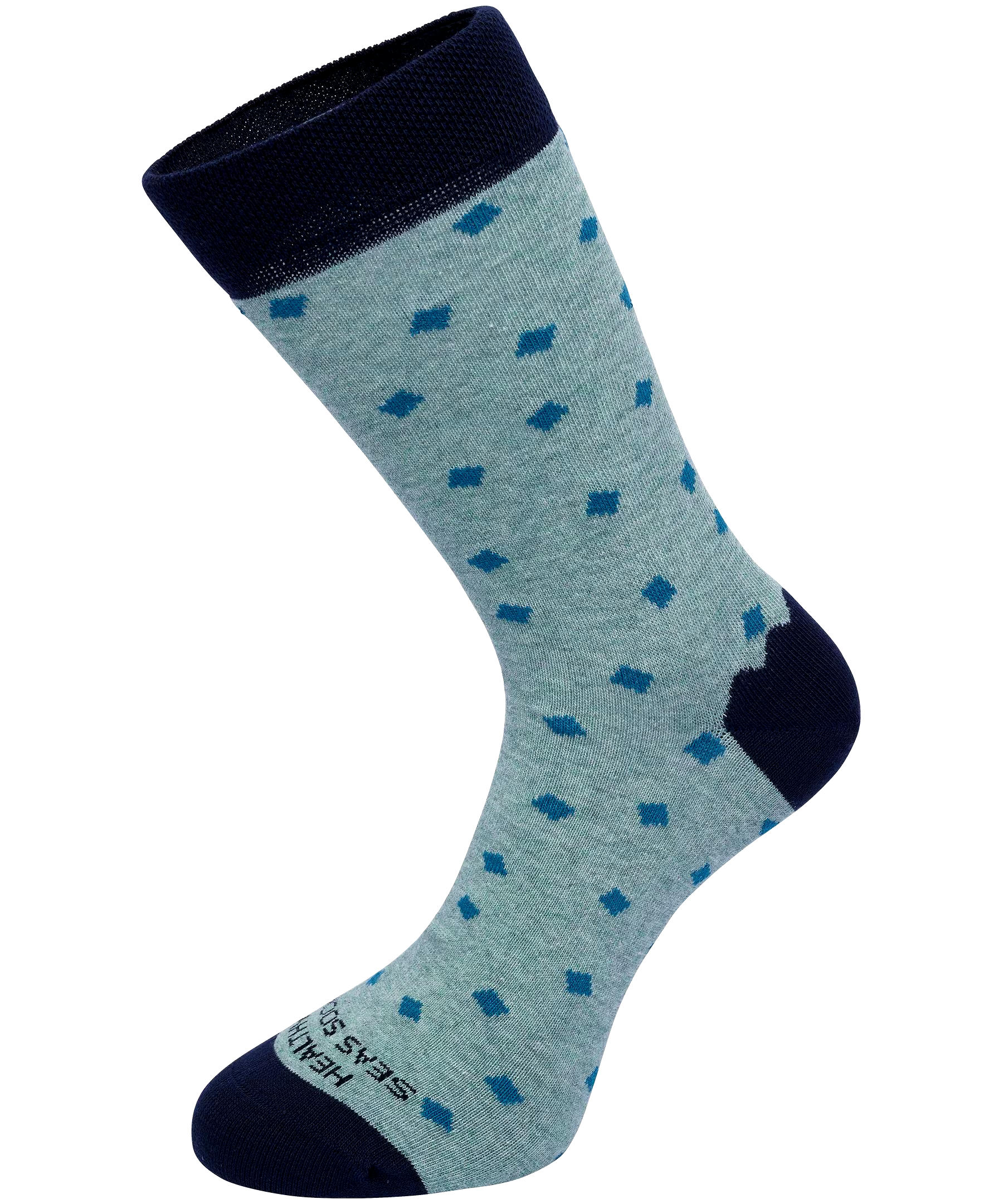 Healthy Seas Men's Coral Crew Casual Socks