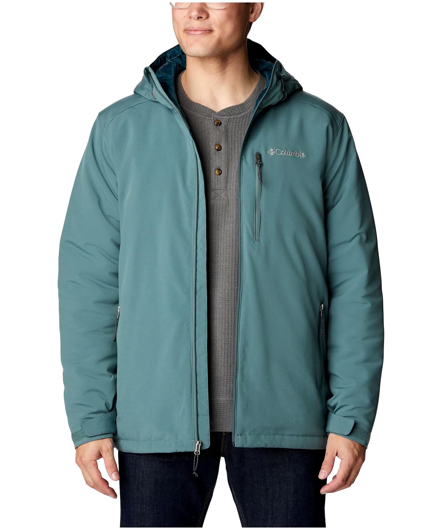 Columbia Men's Gate Racer Water Resistant Hooded Insulated Softshell Jacket