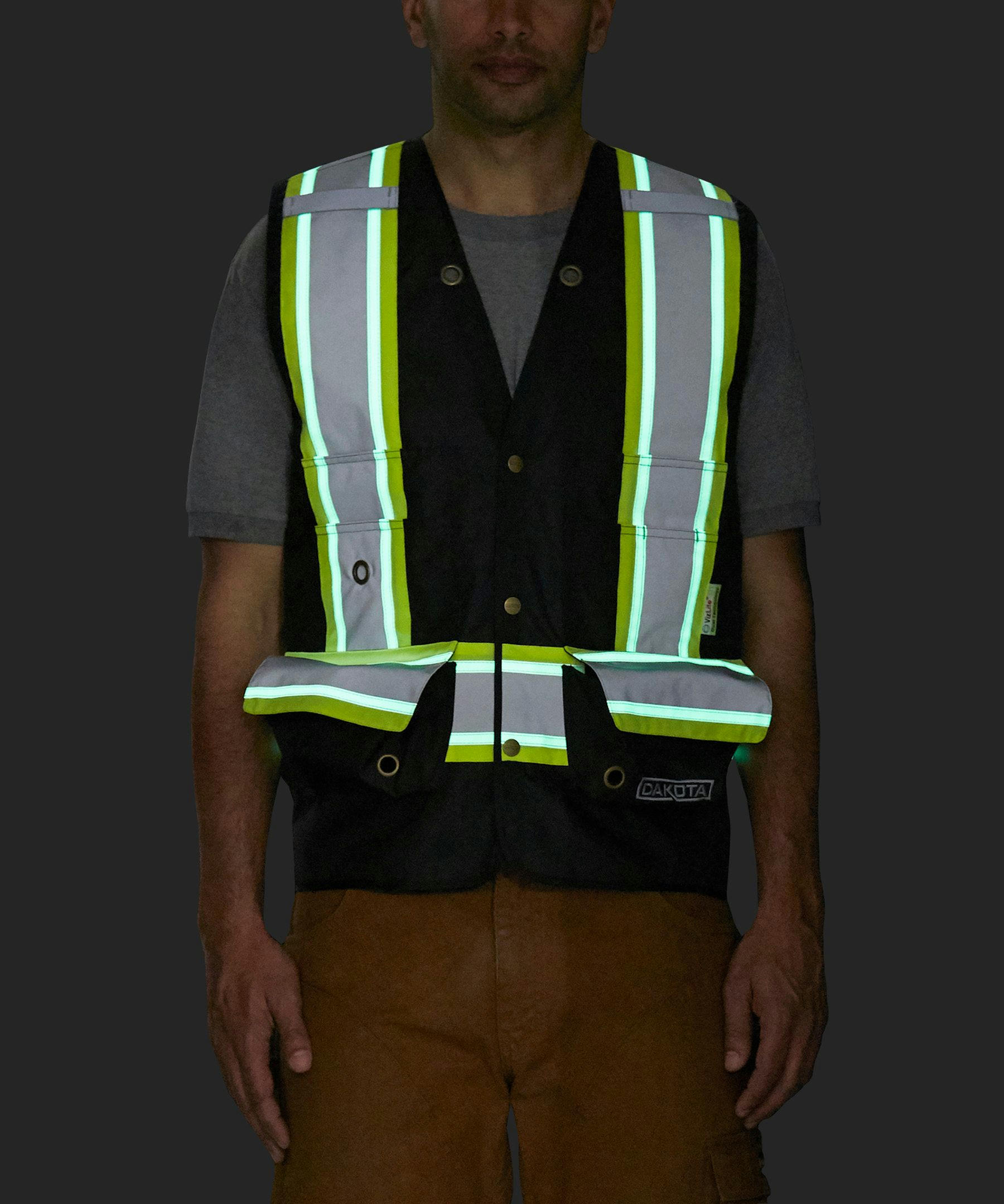 Dakota WorkPro Series Men's VizLite DT Class 1 300D Surveyor's Vest