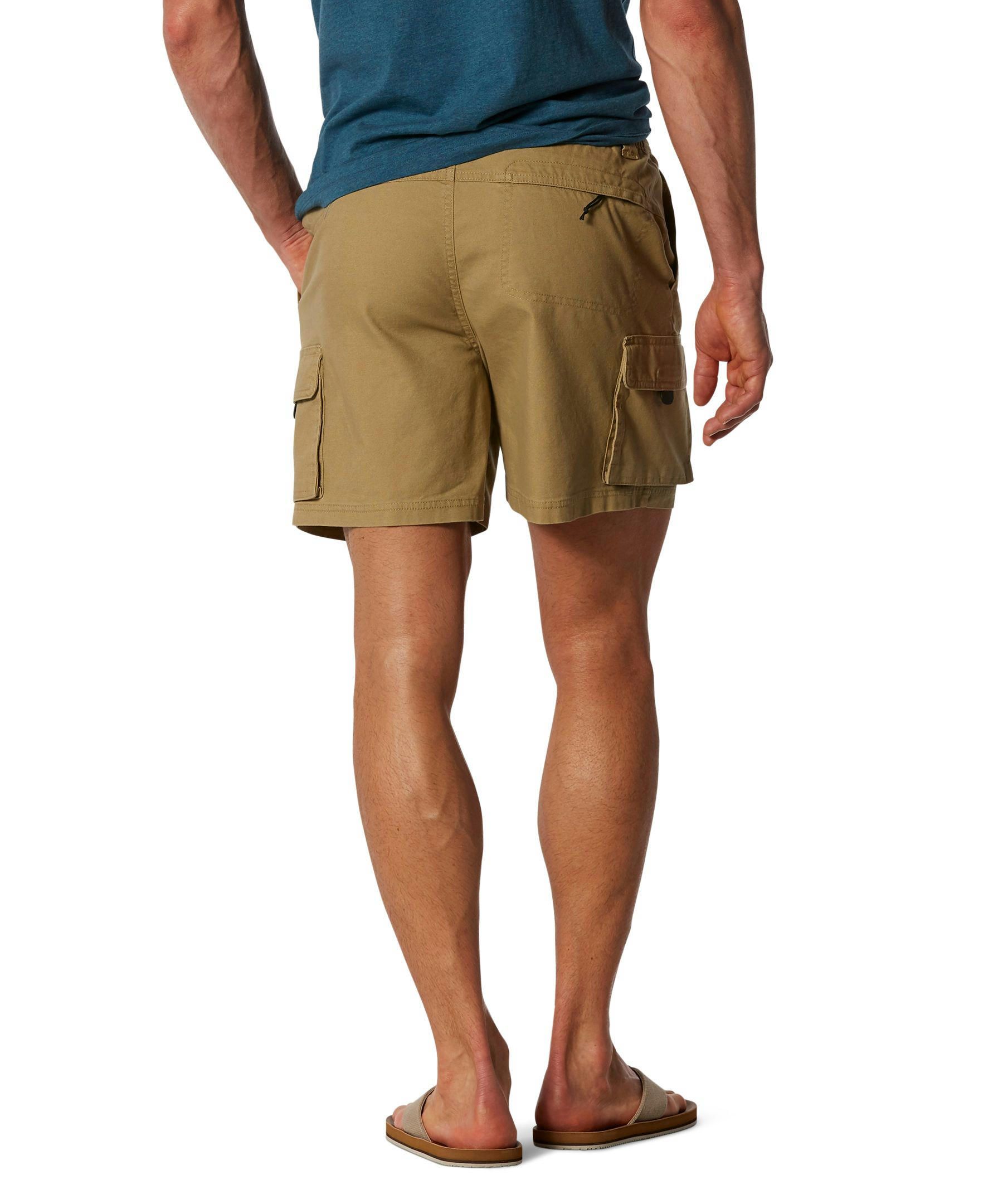 Men's Canvas Stretch Cargo Pocket Hiking Shorts