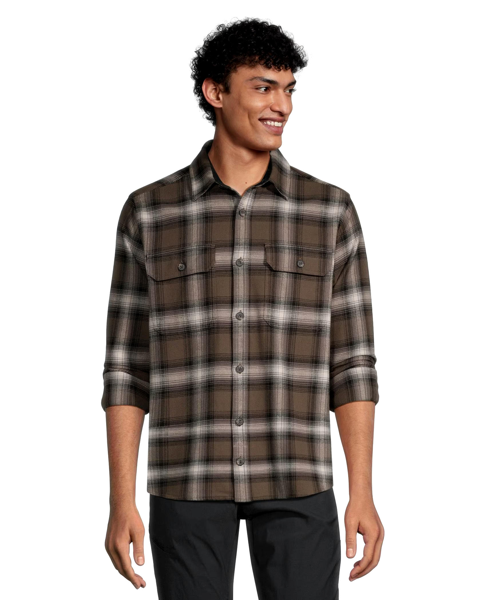 WindRiver Men's Heritage Collection Stretch Fashion Flannel Shirt