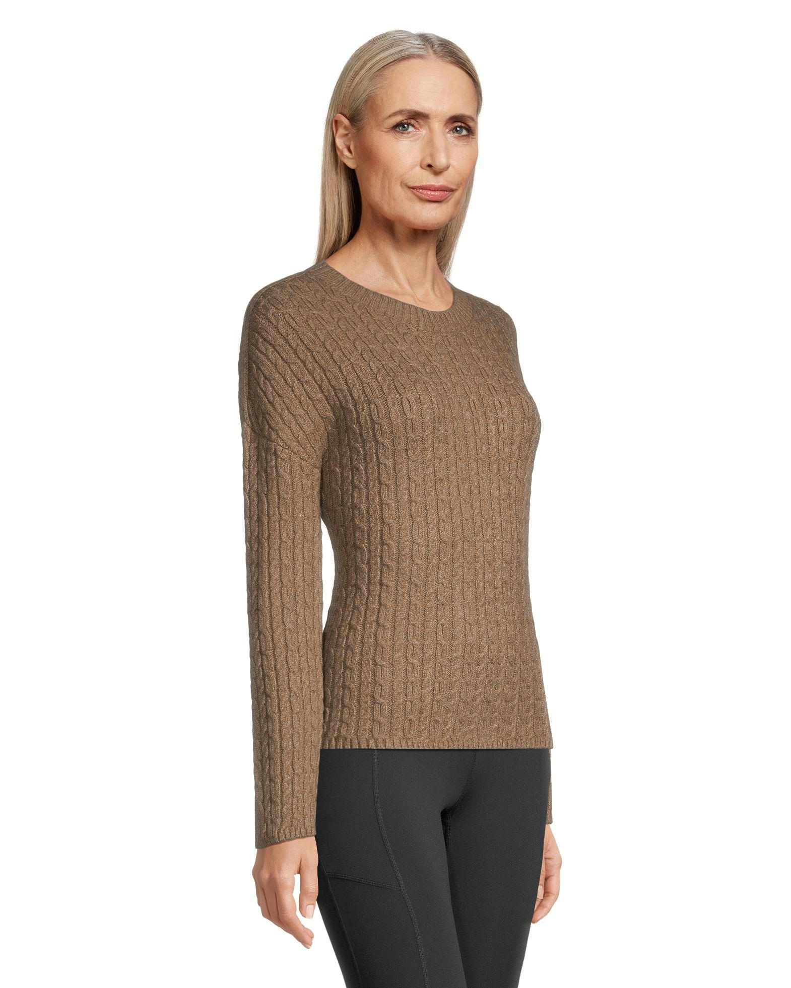 WindRiver Women's Semi Fitted Cozy Rib Knit Pullover