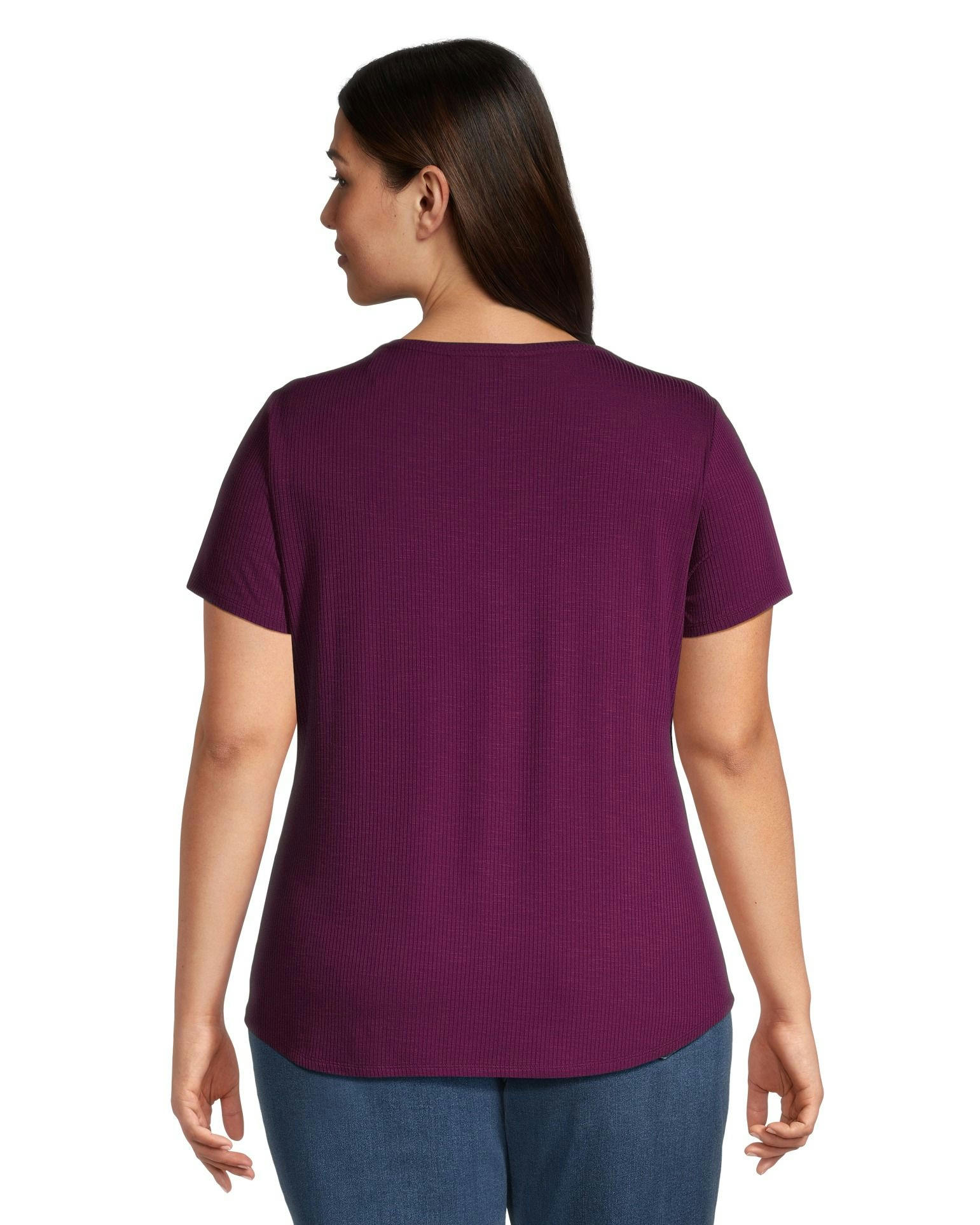 Denver Hayes Women's Relaxed Fit Scoop Neck T Shirt
