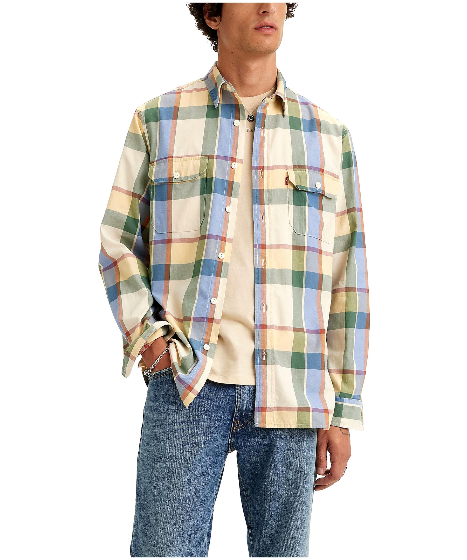 Levi's Men's Classic Flannel Button Down Worker Shirt