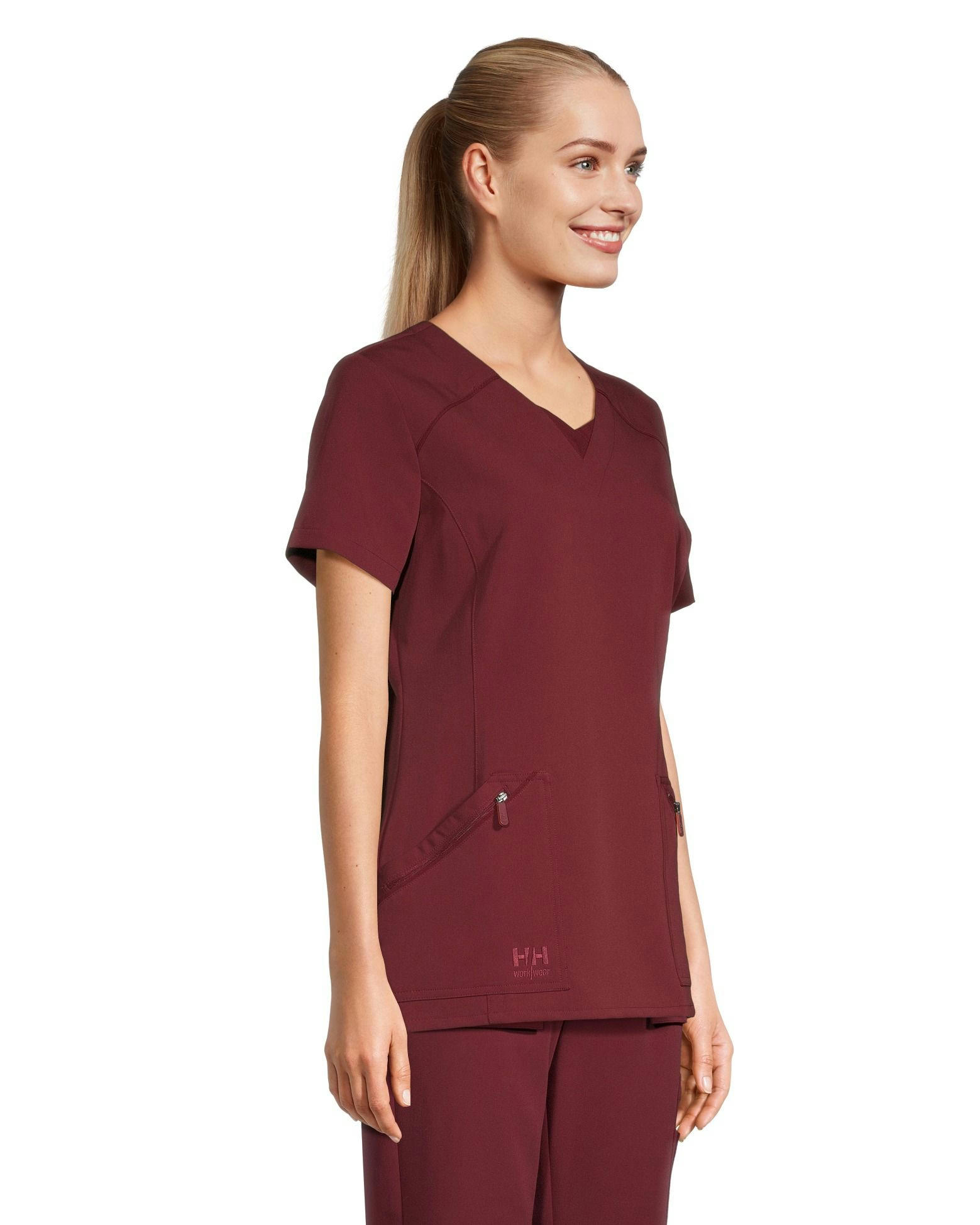 Helly Hansen Workwear Women's Fooler V-Neck Back Pleat Scrub Top