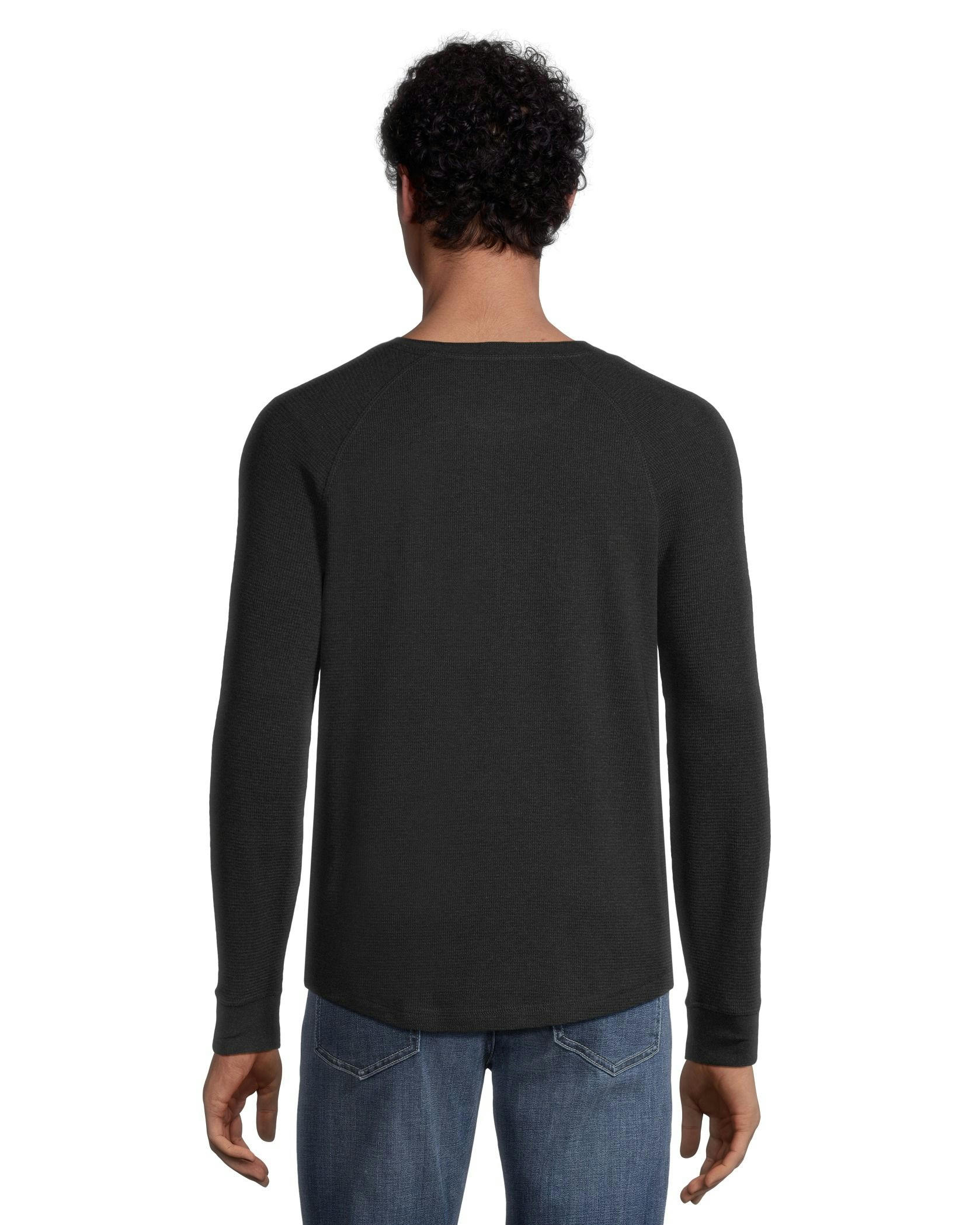 Denver Hayes Men's Long Sleeve Waffle Raglan Henley