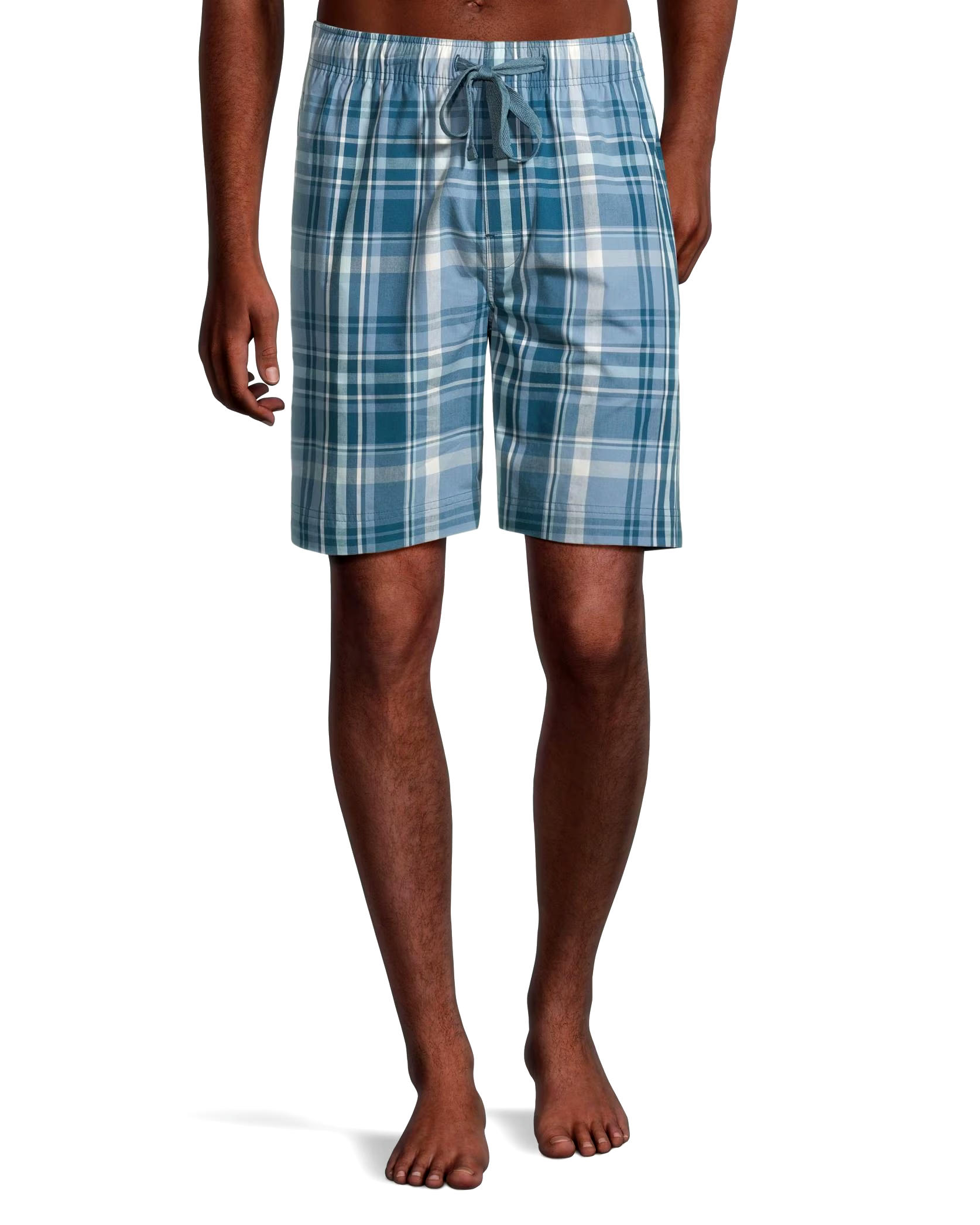 Denver Hayes Men's Woven Plaid Lounge Shorts