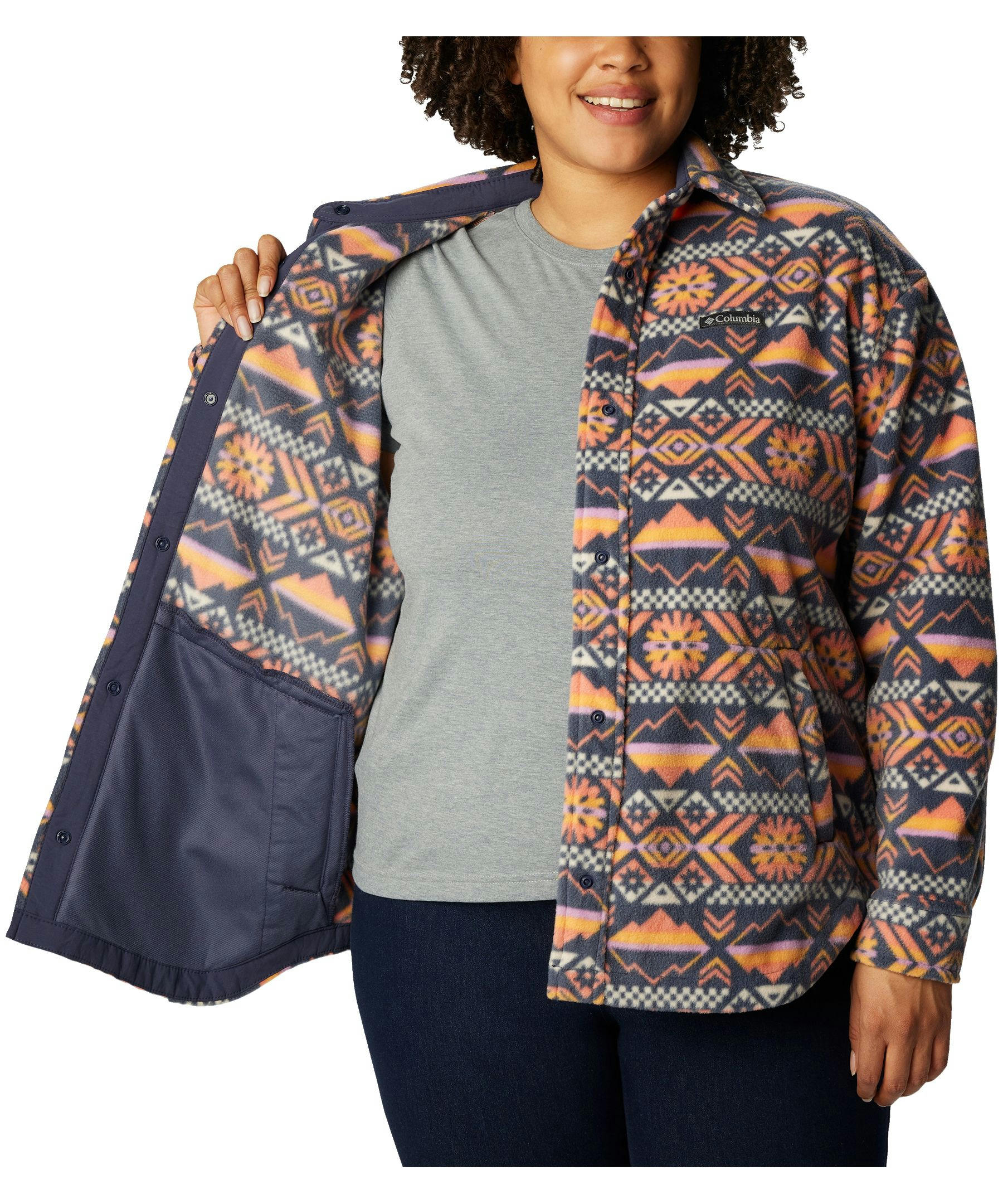 Columbia Women's Benton Springs Fleece Shacket - Plus Size