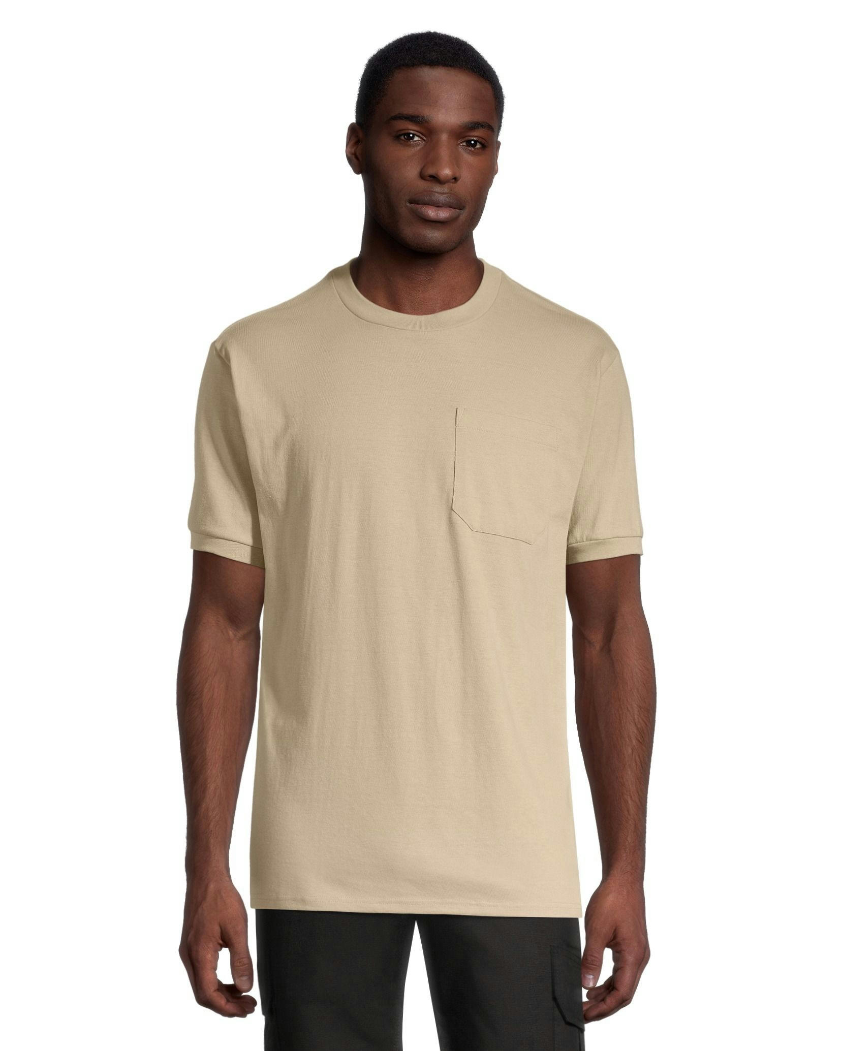 Aggressor Men's Crewneck Short Sleeve Solid Work T-Shirt With FRESHTECH