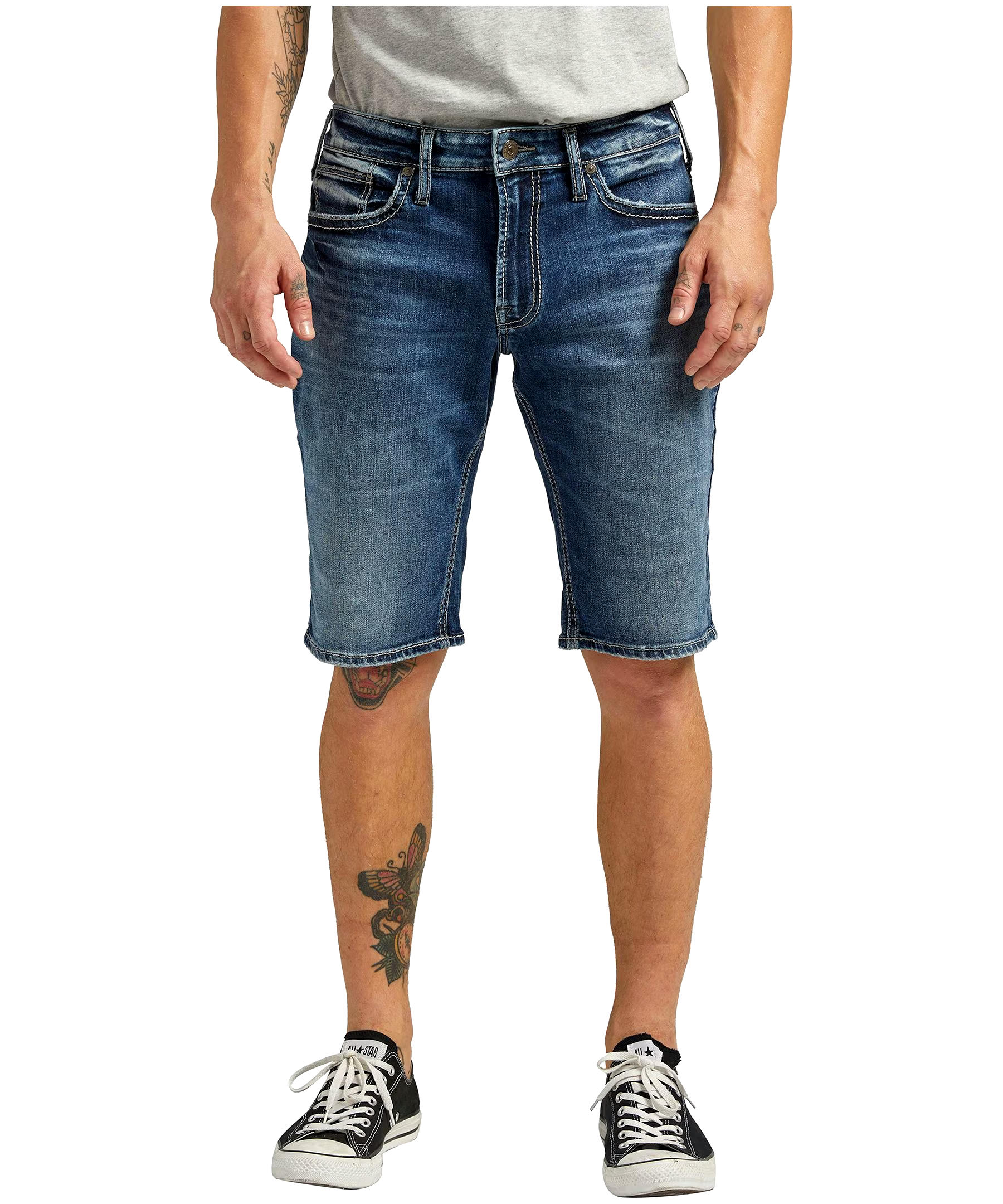 Silver Men's Zac Mid Rise Relaxed Fit Shorts