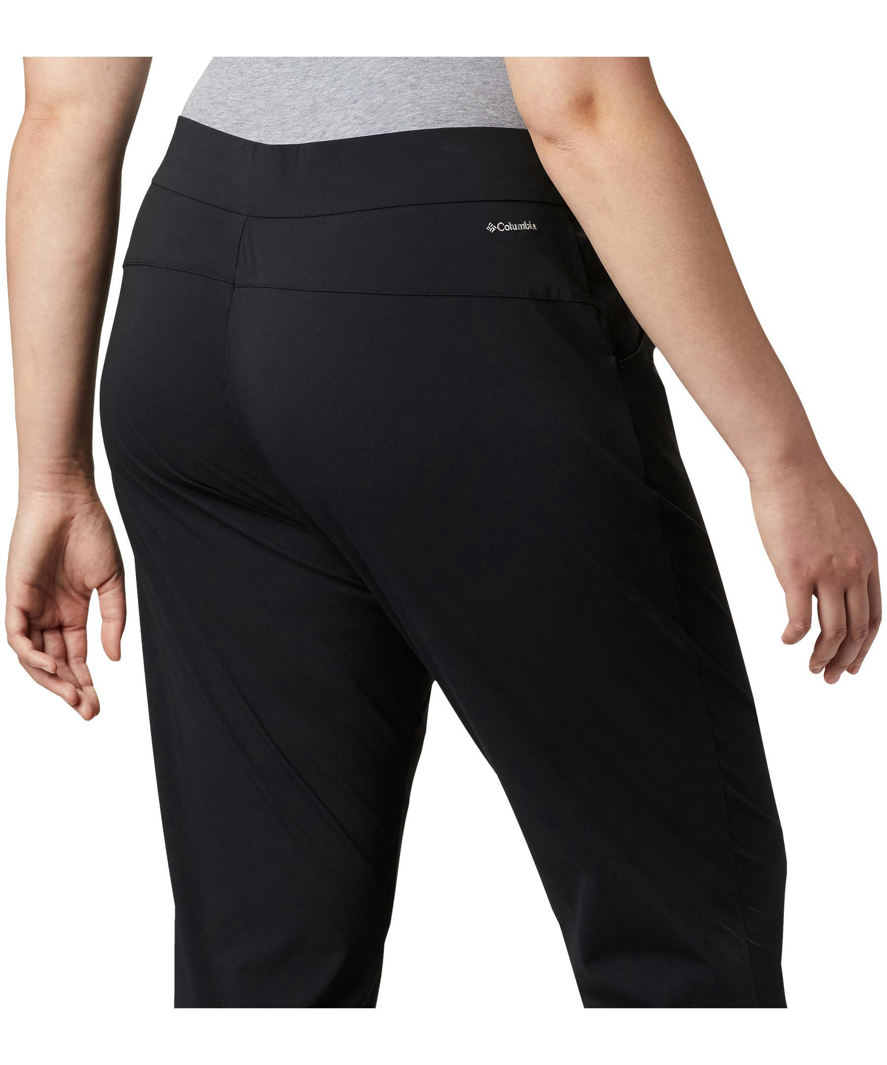 Columbia Women's Anytime Casual Pull On Pants, Hiking, Casual, Slim Fit, Mid Rise, Stretch