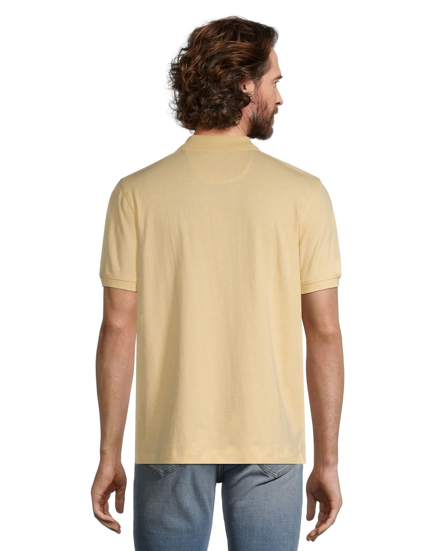 Denver Hayes Men's 50 Wash Stretch Pique Classic Fit Polo Shirt