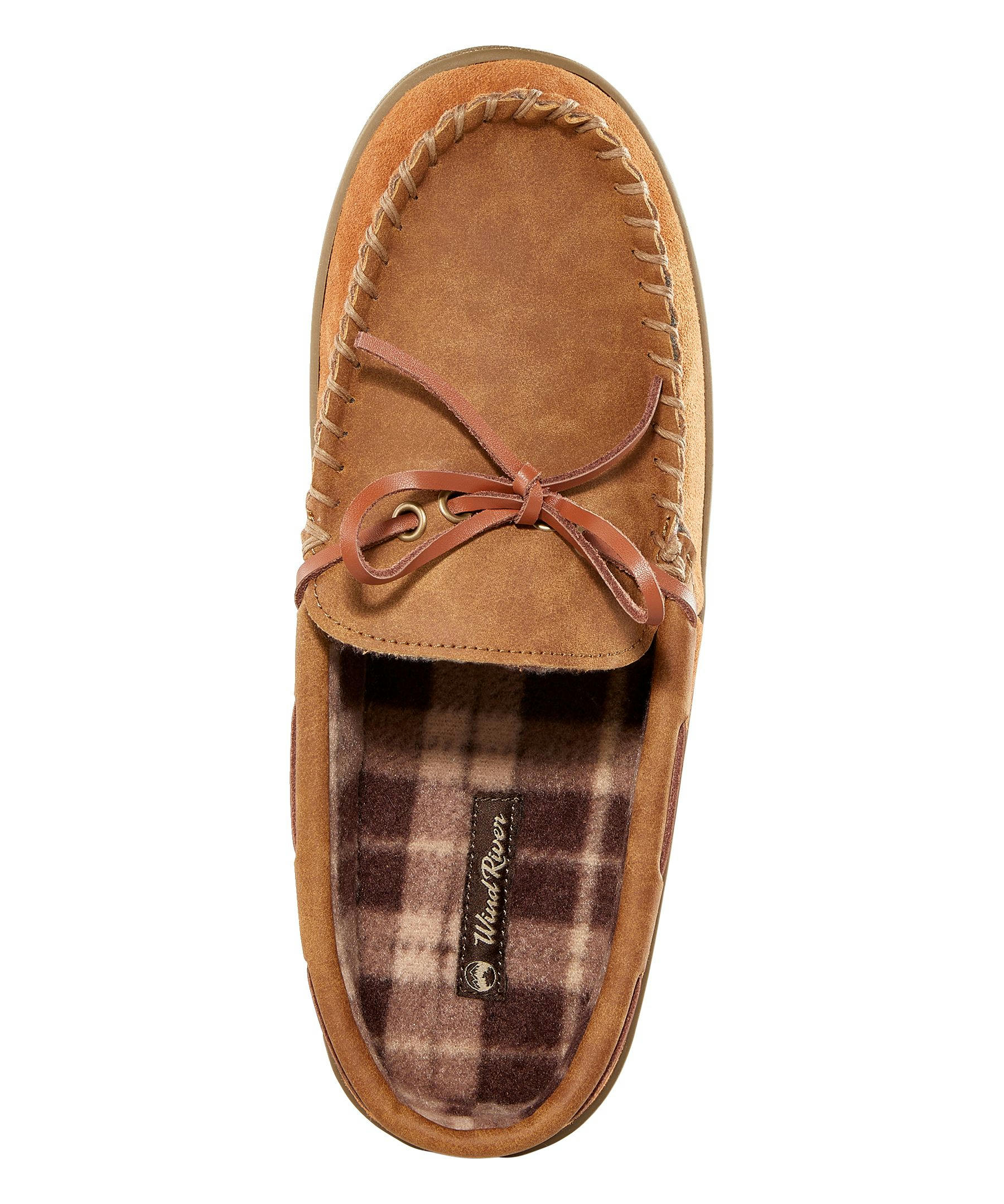 WindRiver Men's Suede Handsewn Slippers