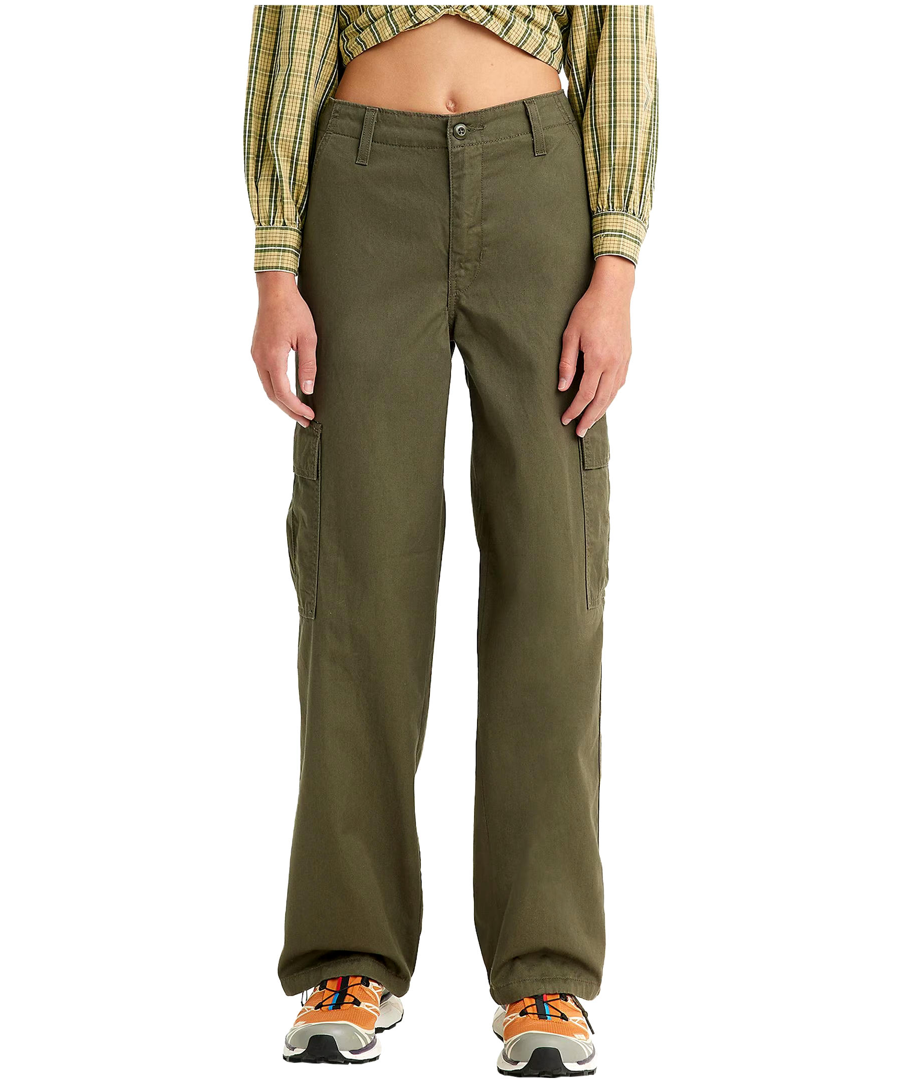 Levi's Women's '94 Baggy High Rise Straight Leg Cargo Pants - Green