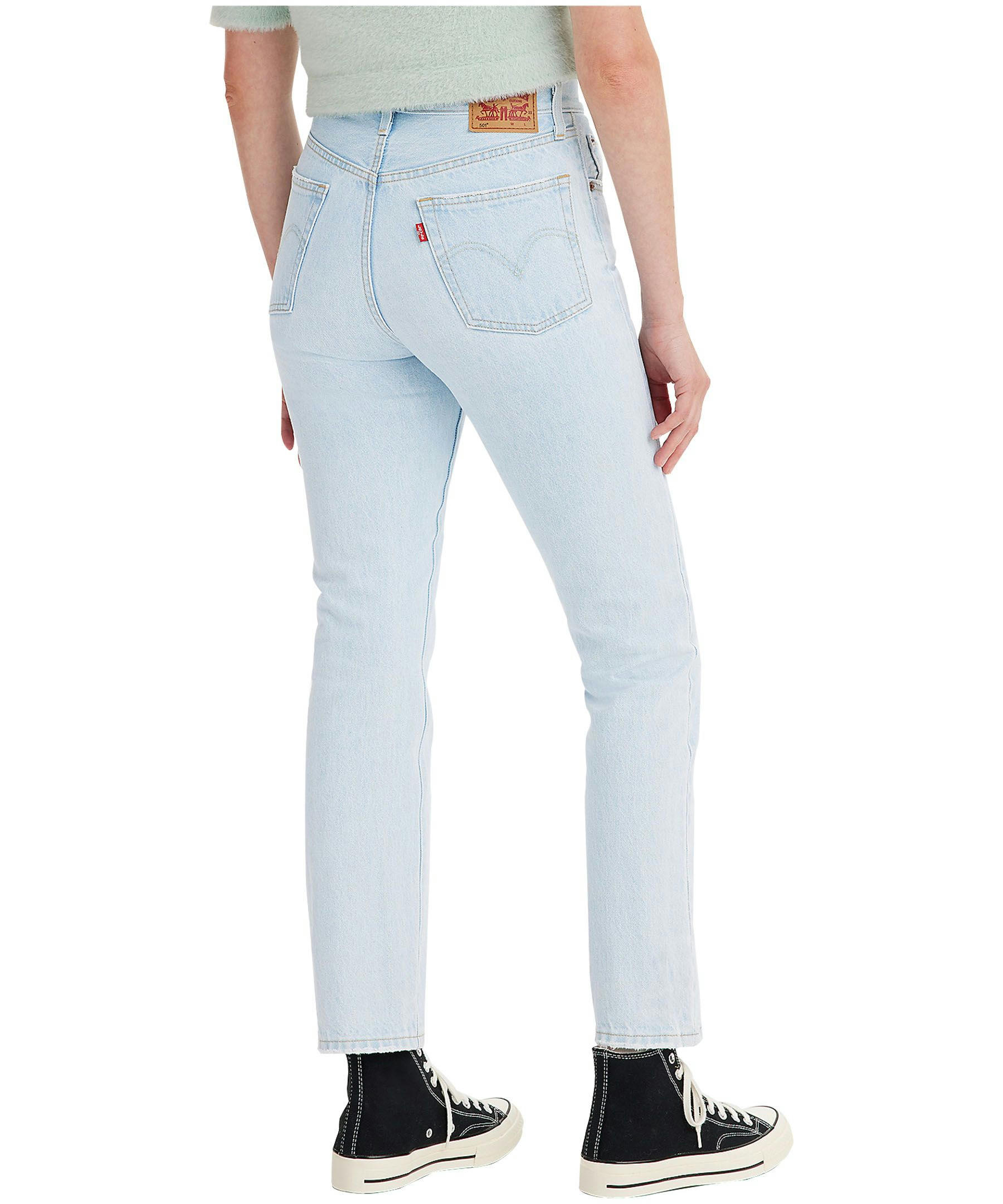 Levi's Women's 501 High Rise Straight Leg Jeans - Light Indigo