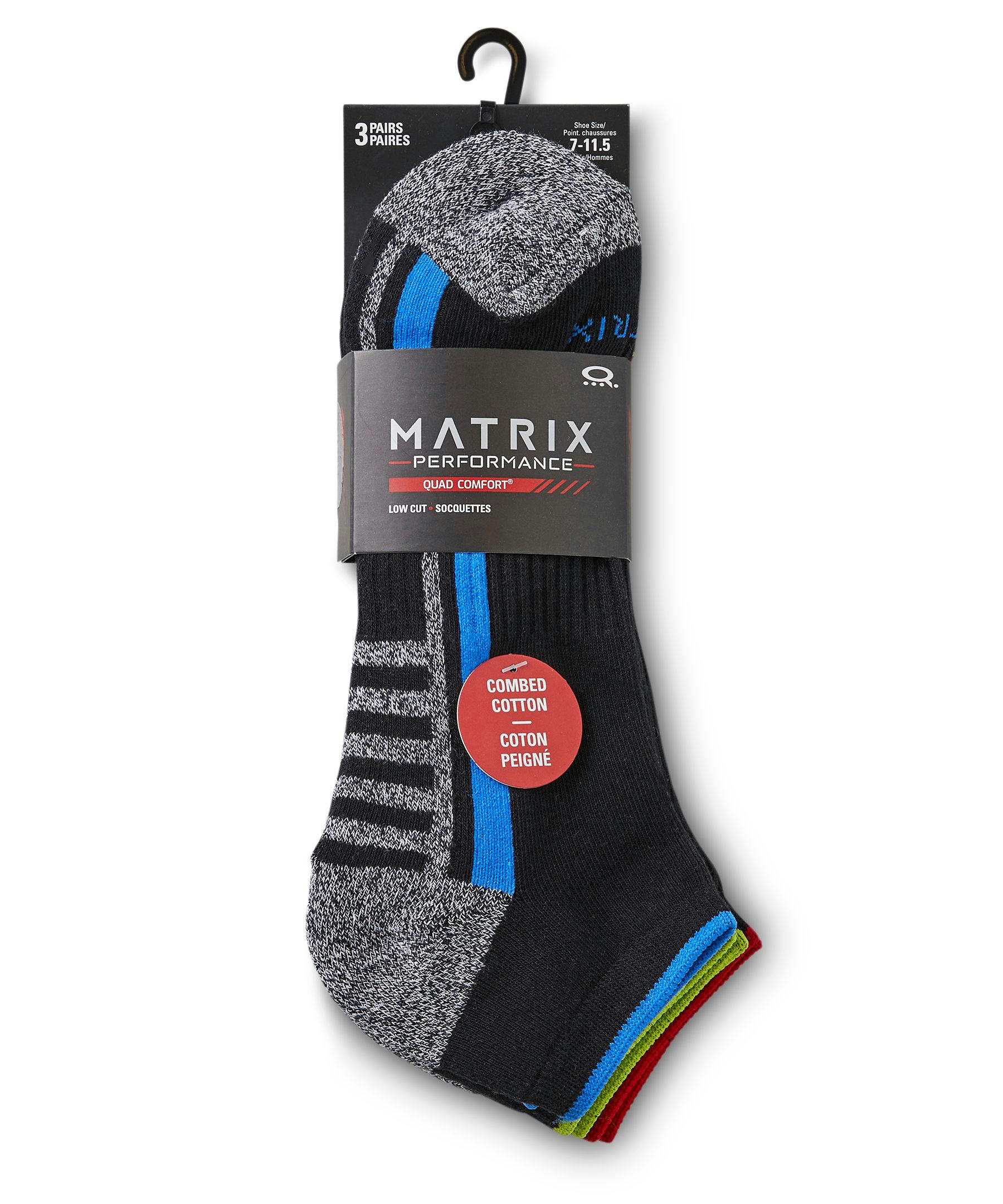 Men's 3 Pack FRESHTECH Low Cut Sport Socks