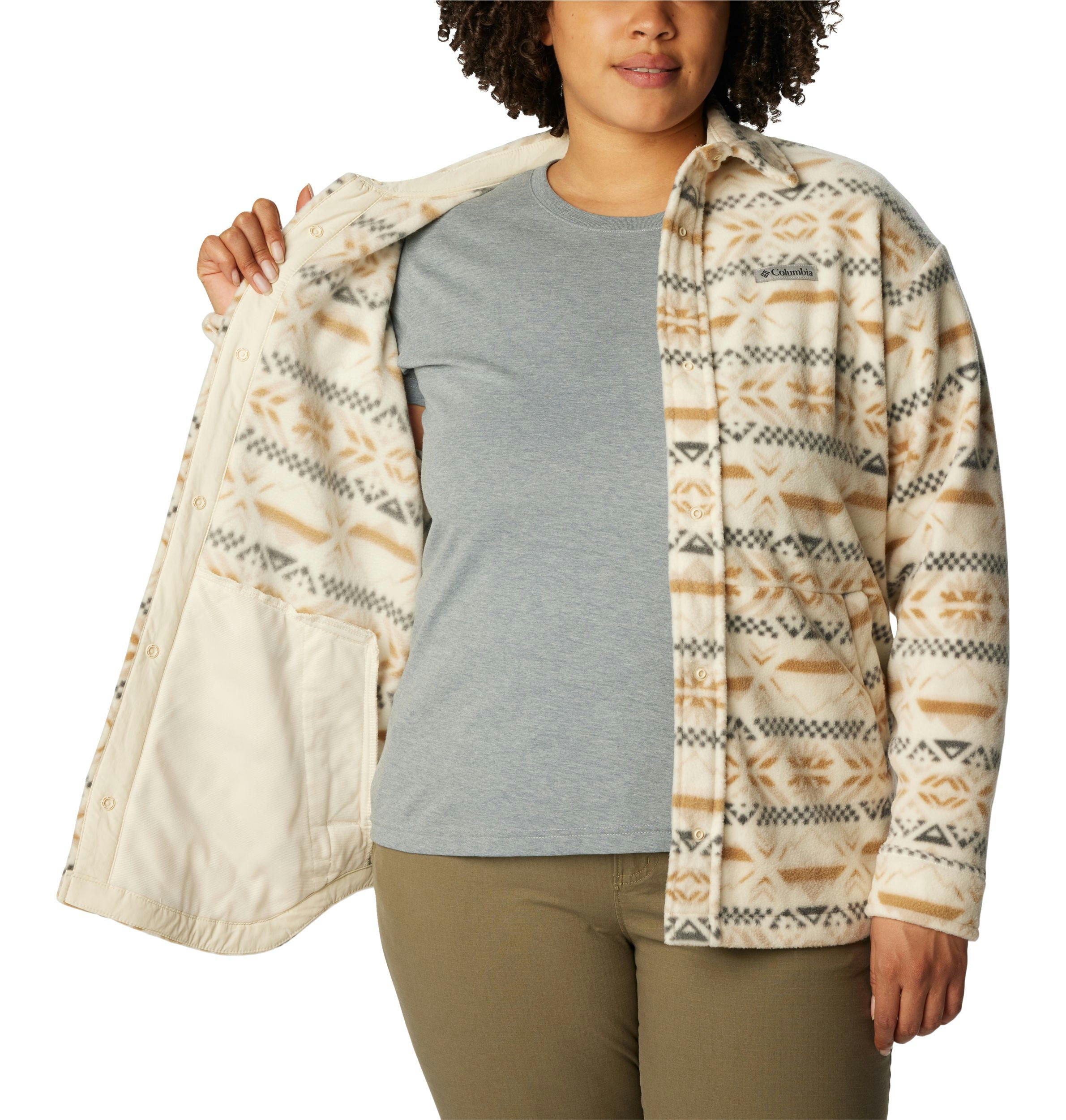 Columbia Women's Benton Springs Fleece Shacket - Plus Size