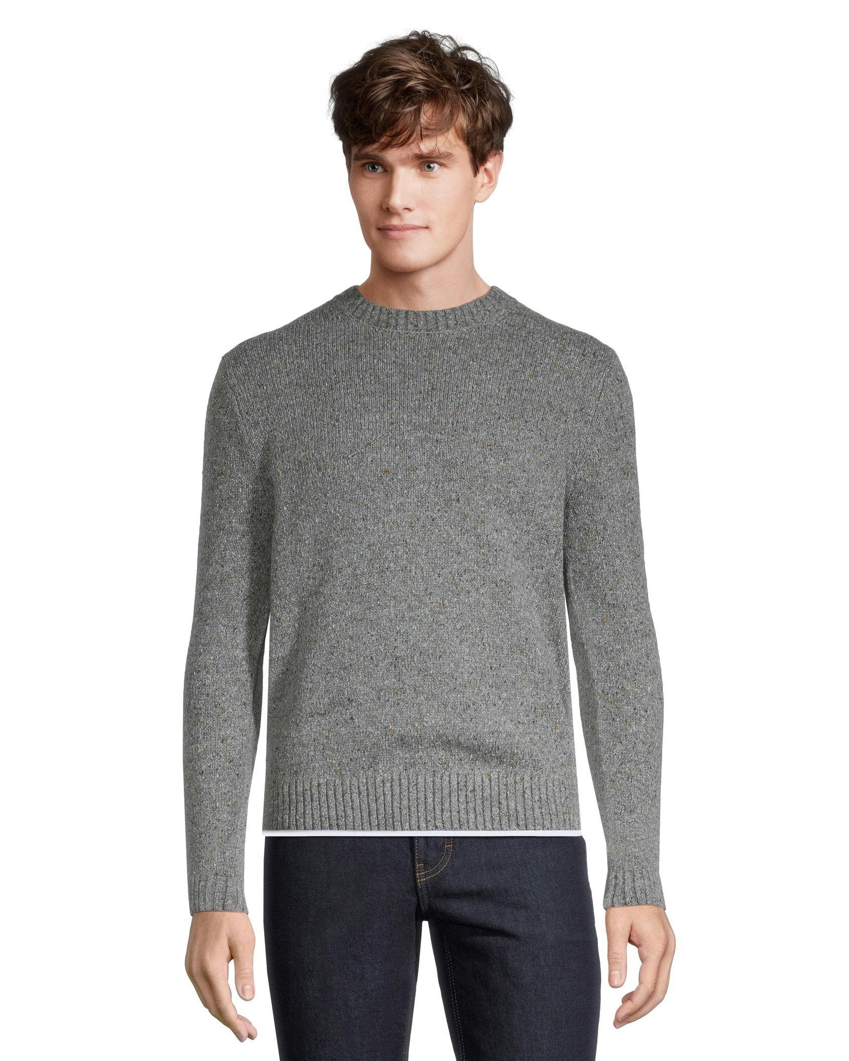 WindRiver Men's Heritage Neps Texture Crewneck Sweater