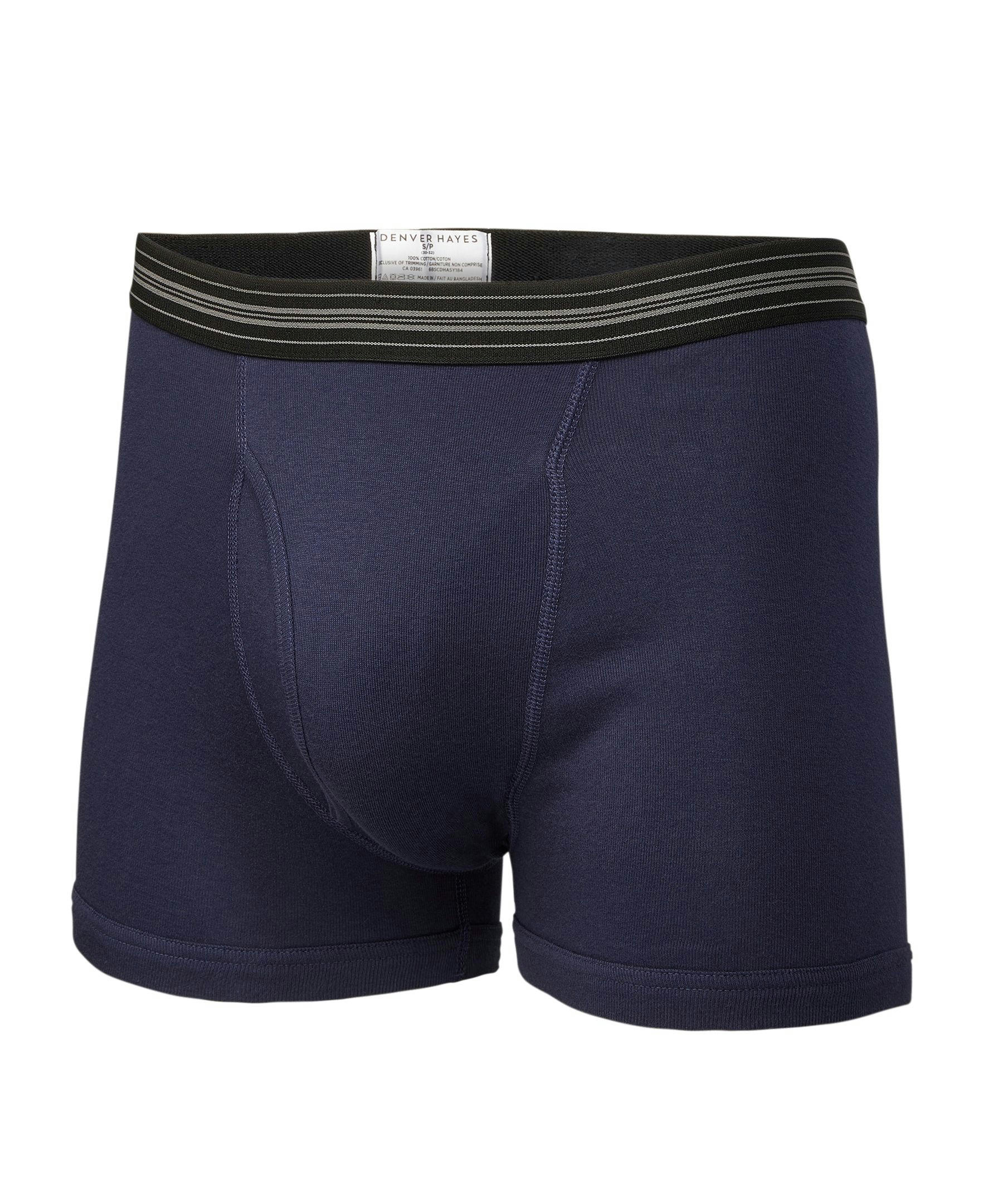 Denver Hayes Men's 3 Pack Solid Boxer Briefs