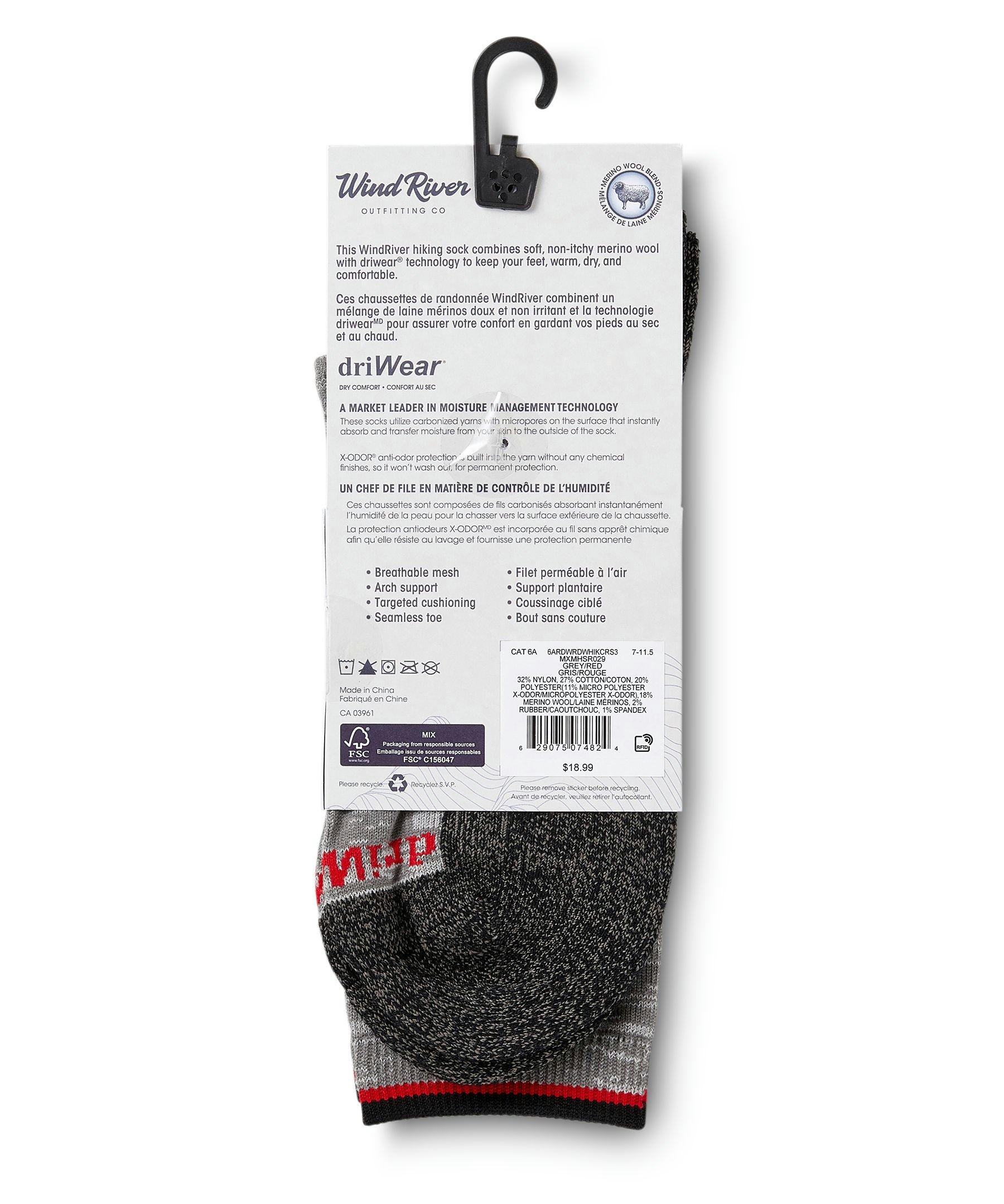 Men's driWear Hiking Crew Socks