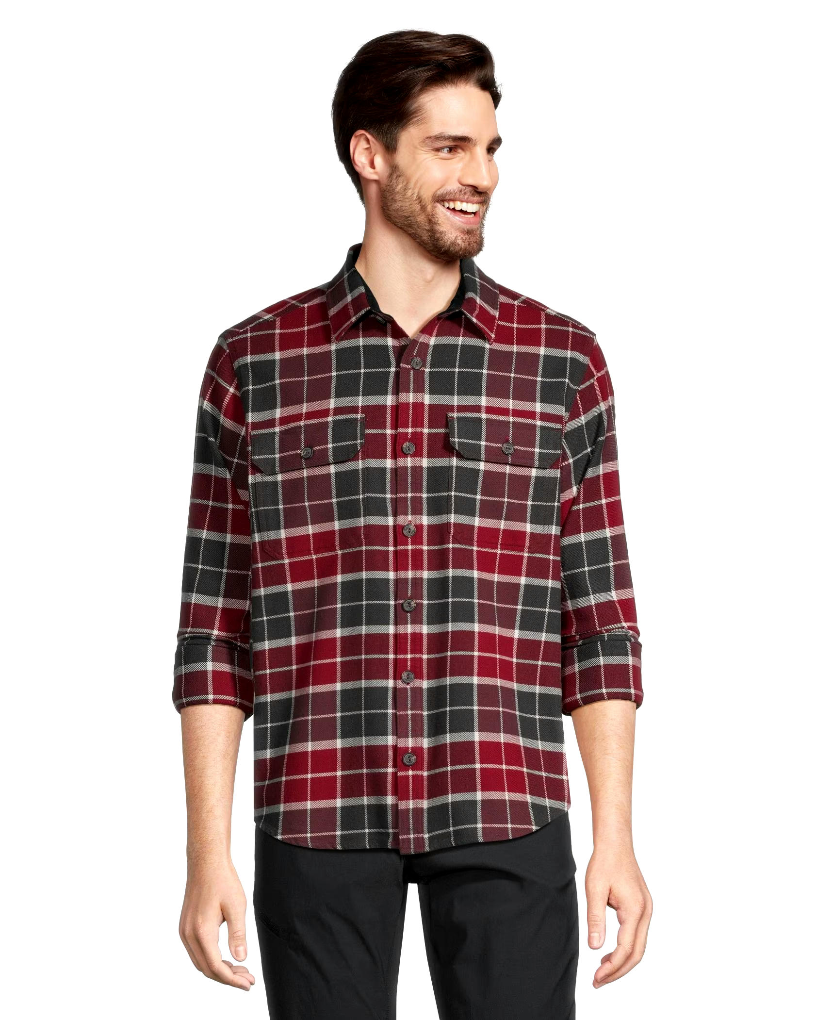 WindRiver Men's Heritage Stretch Fashion Flannel Shirt