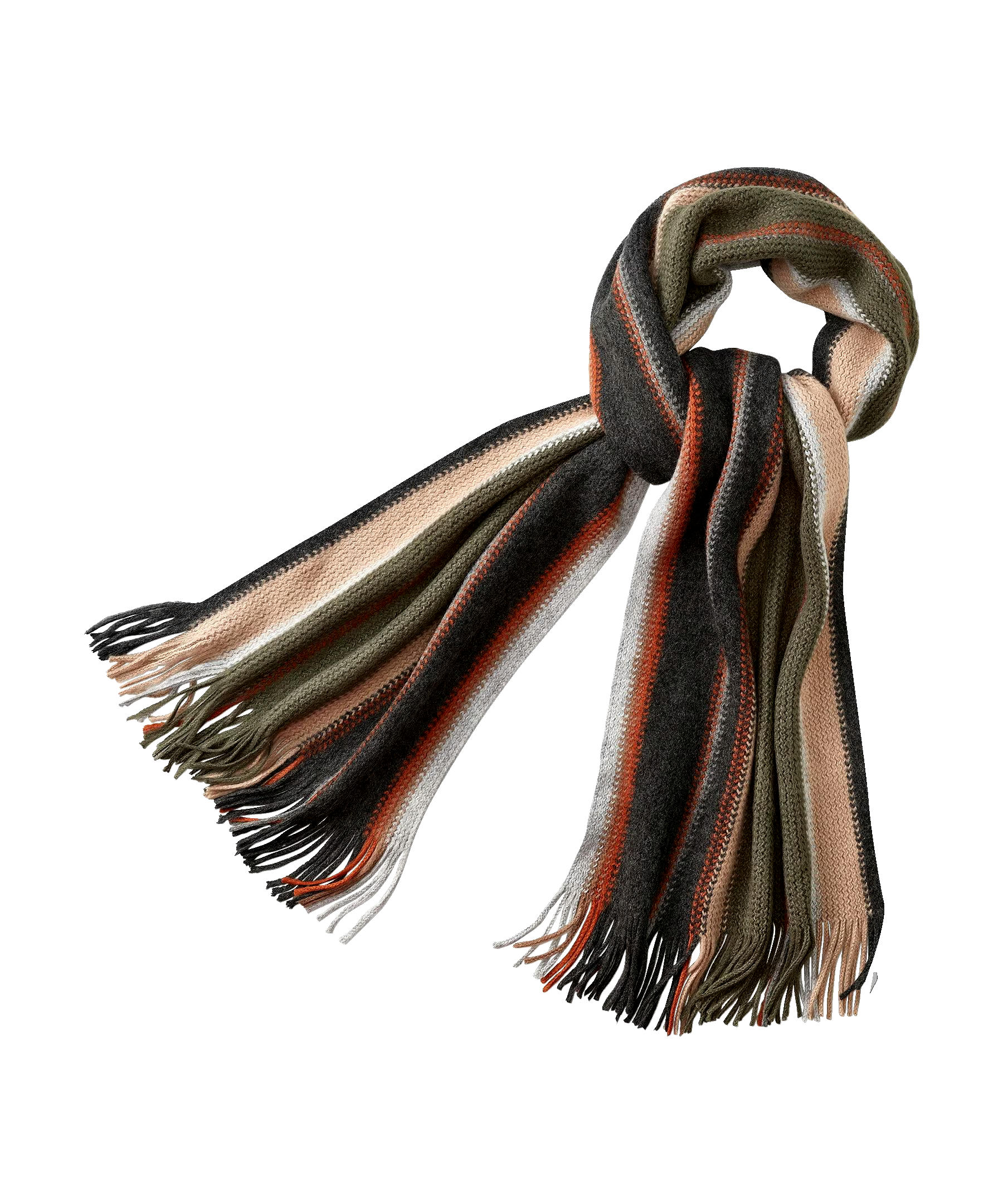 WindRiver Acrylic Knit Scarf- Stripe