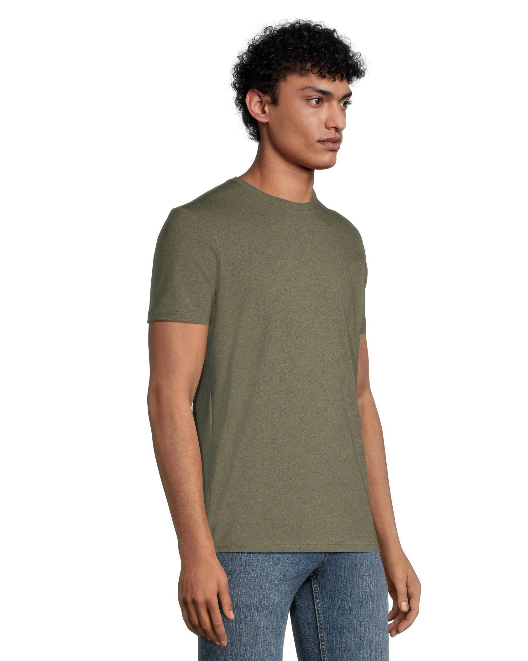 Denver Hayes Men's Stretch Modern Fit Crewneck T-Shirt