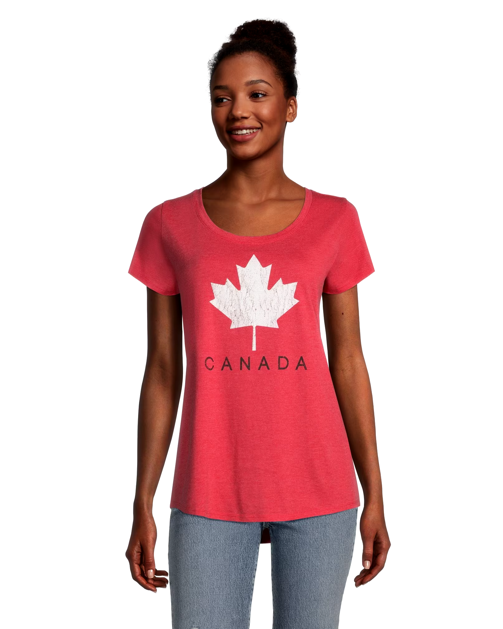 Logo T-Shirt Women's Canada Day Crewneck Graphic T Shirt