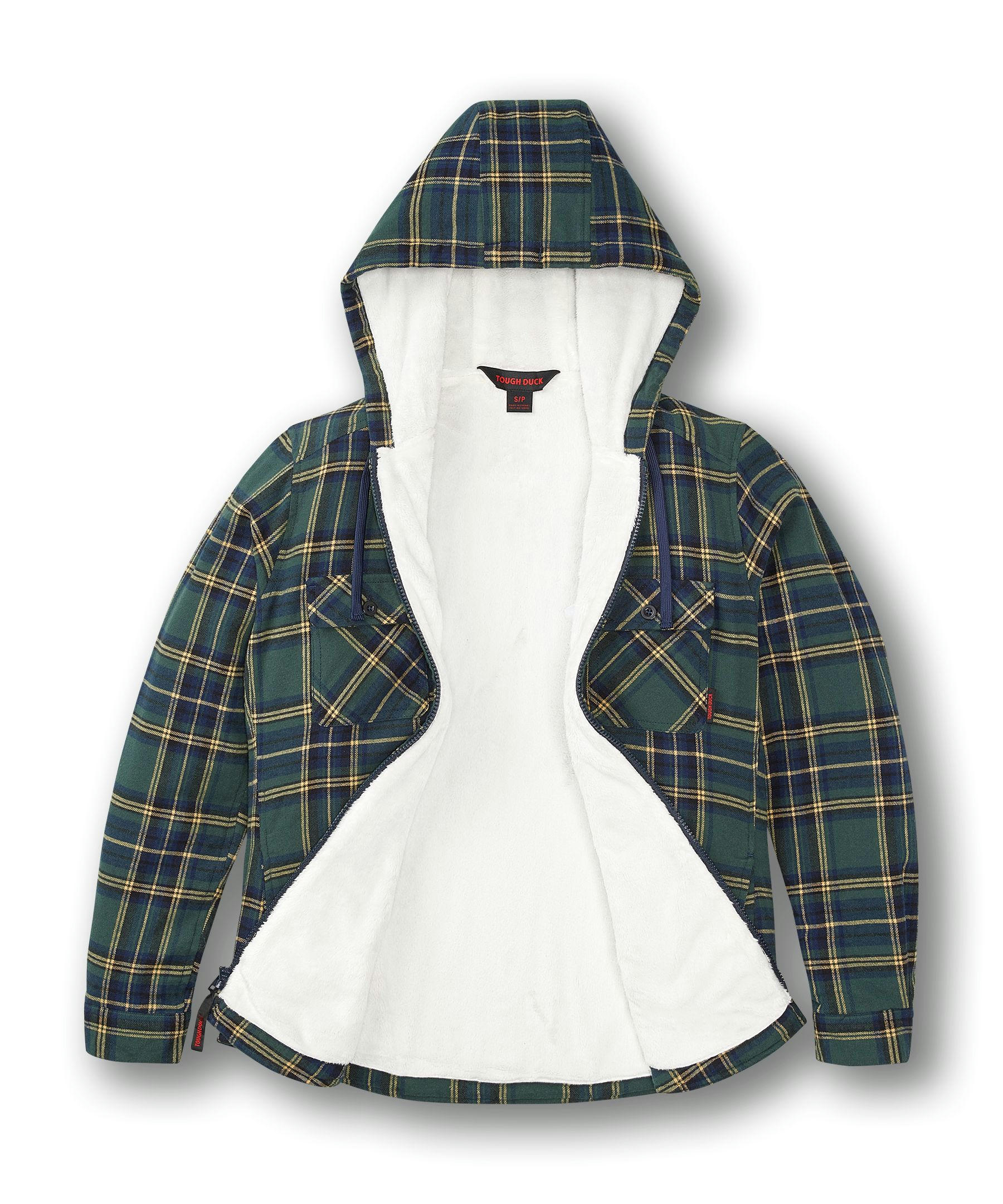 Tough Duck Women's Plush Pile-Lined Flannel Jacket