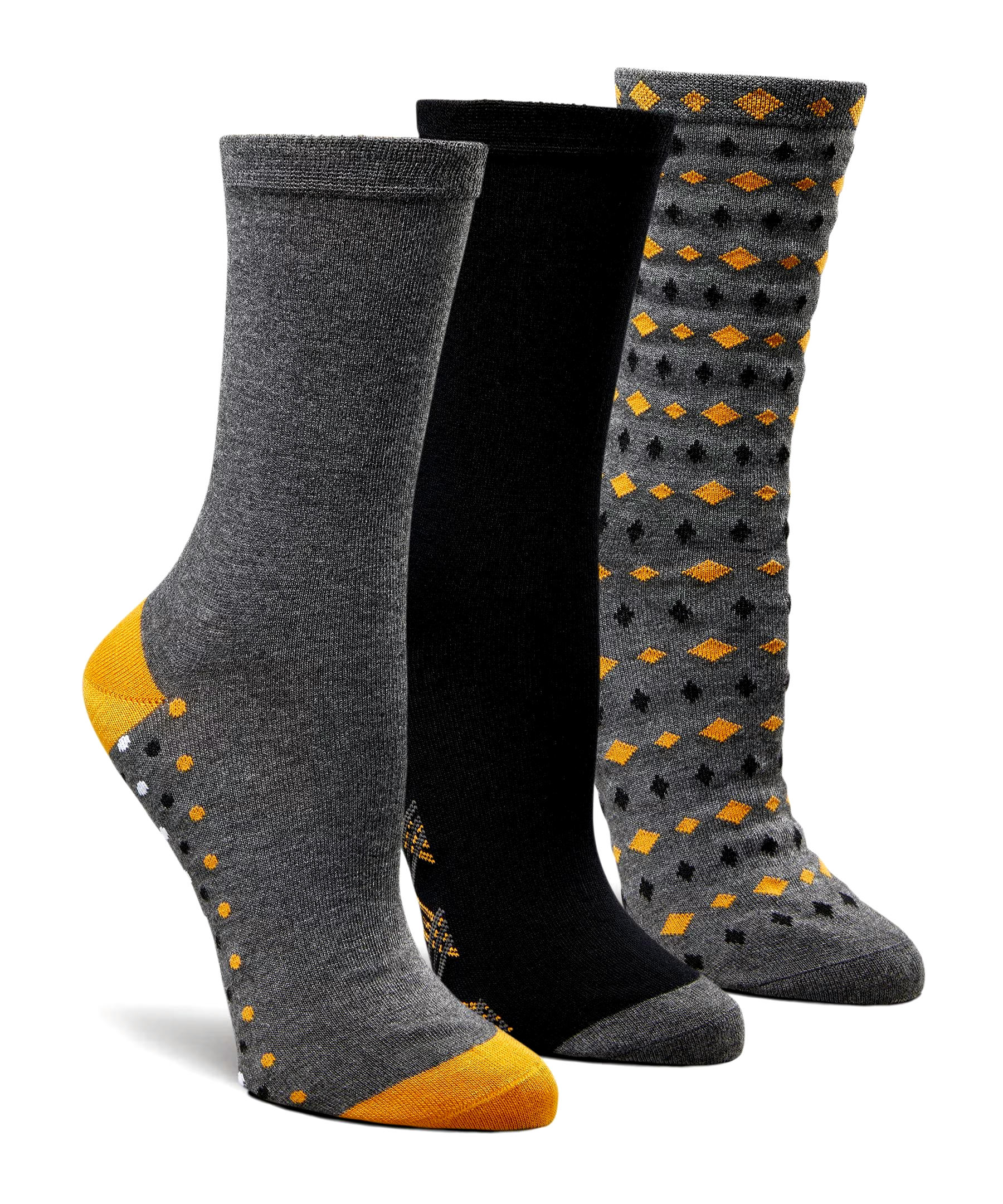 Denver Hayes Women's 3 Pack Bamboo Crew Socks