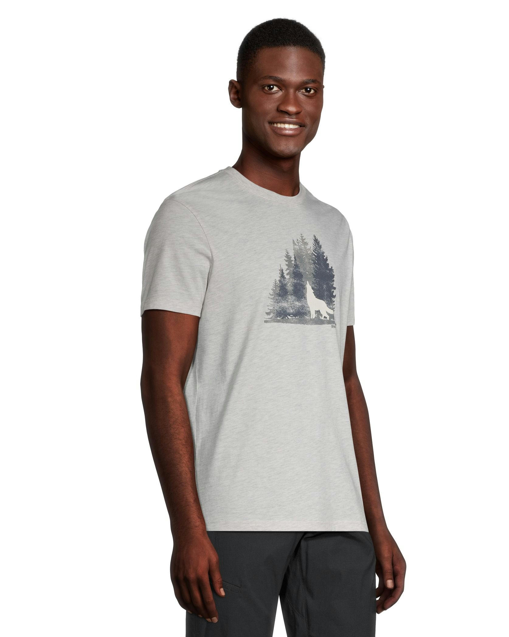 WindRiver Men's Wolf Graphic Short Sleeve T Shirt
