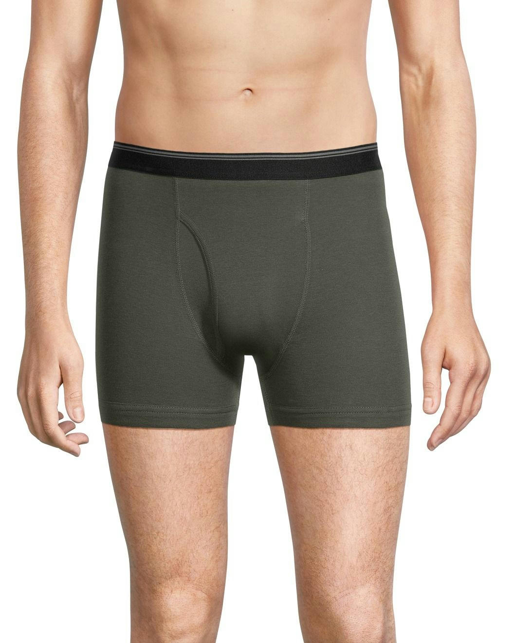 Denver Hayes Men's 3 Pack Solid Boxer Briefs