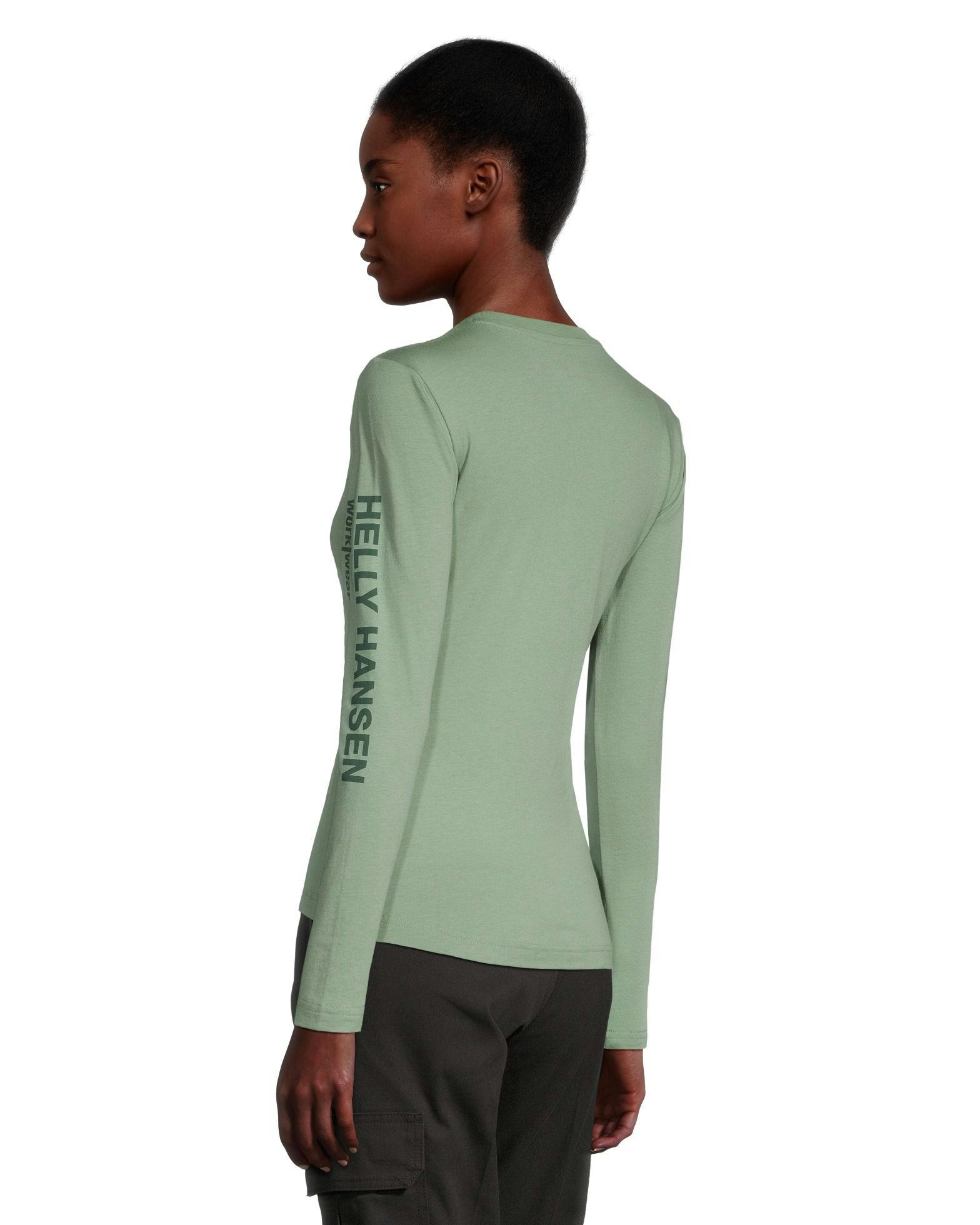 Helly Hansen Workwear Women's Sleeve Logo Cotton Long Sleeve T Shirt