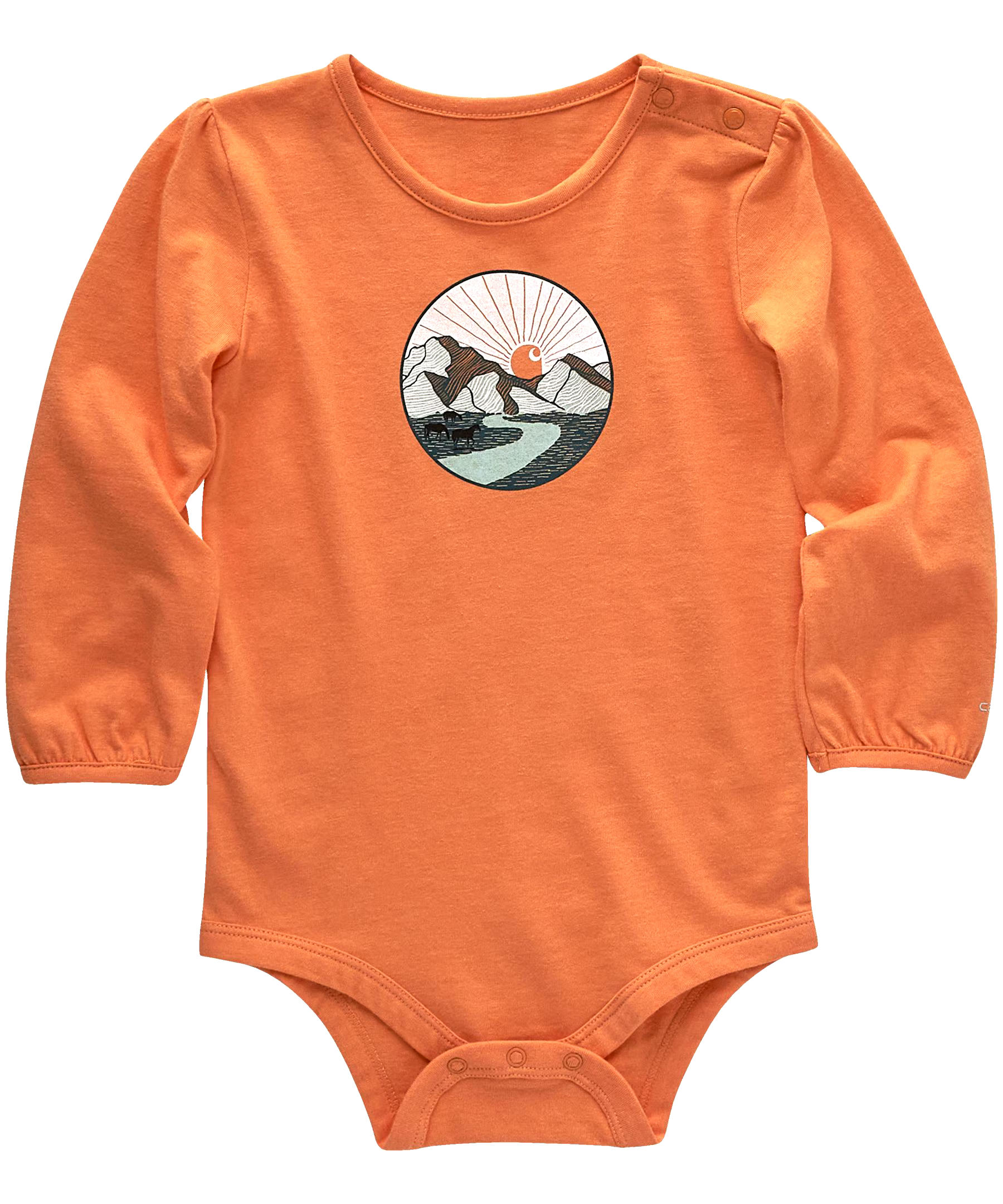 Carhartt Baby Girl's Long Sleeve Graphic Bodysuit