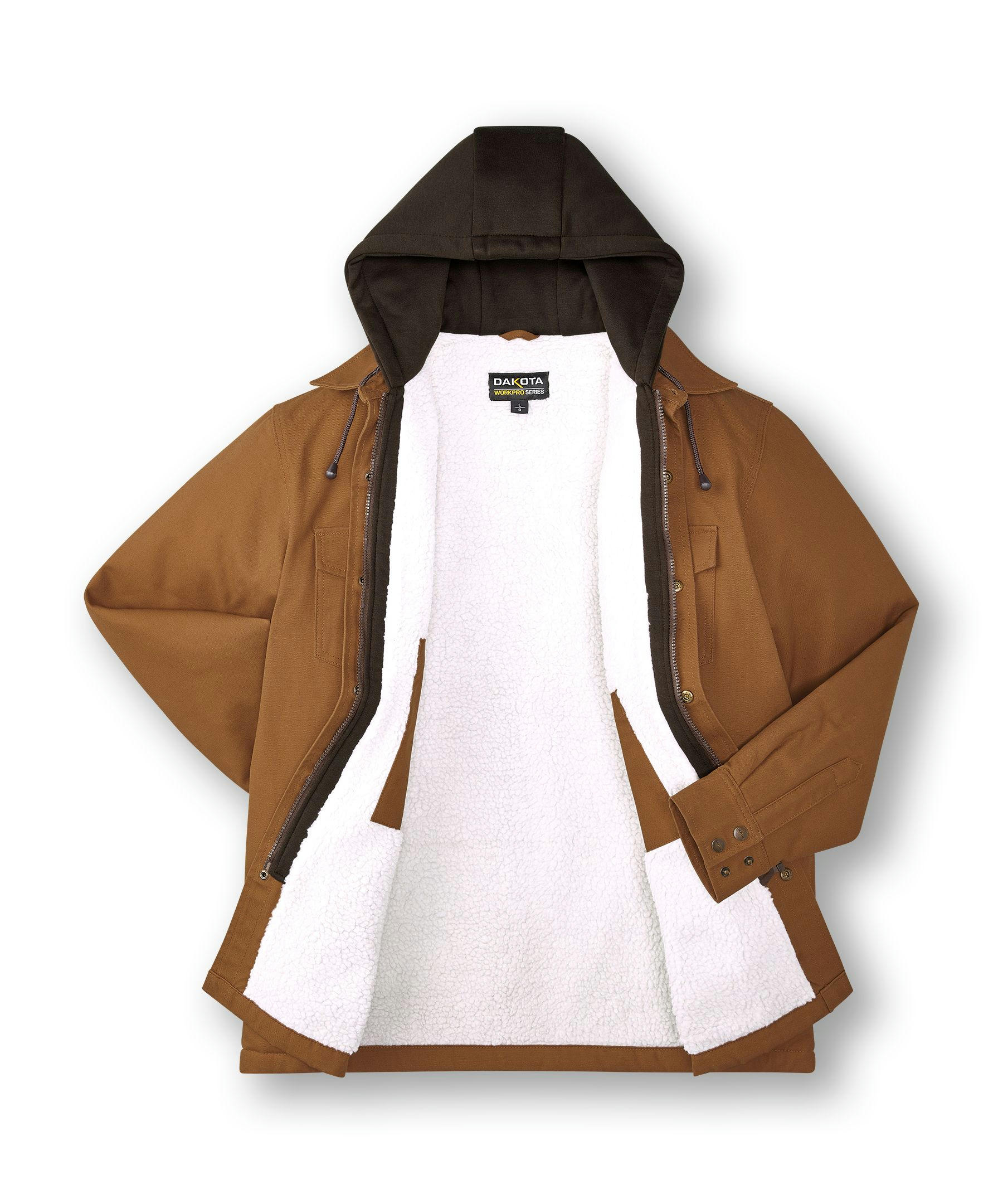 Dakota WorkPro Series Men's Sherpa Lined Hooded Duck Work Shirt