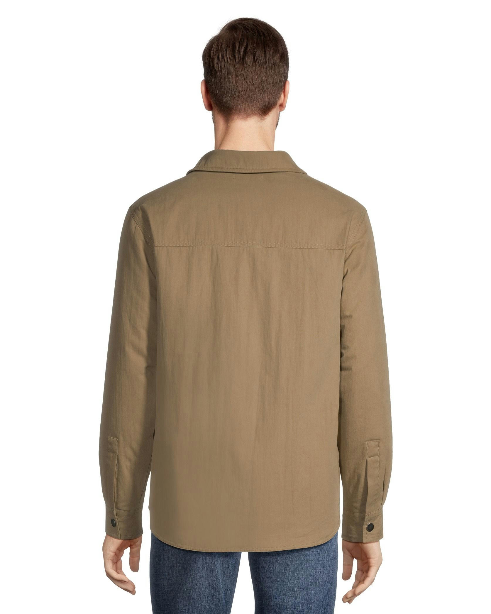 Denver Hayes Men's Cotton Shacket Casual Jacket