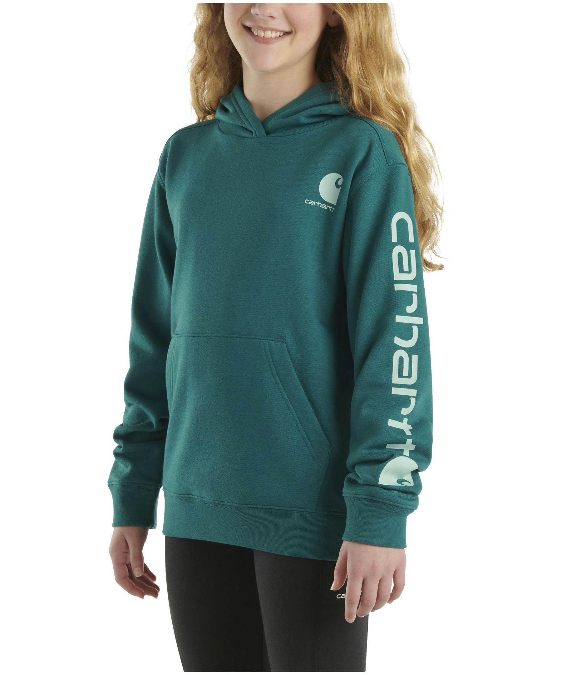 Carhartt Kids' Unisex Logo Graphic Pullover Hoodie