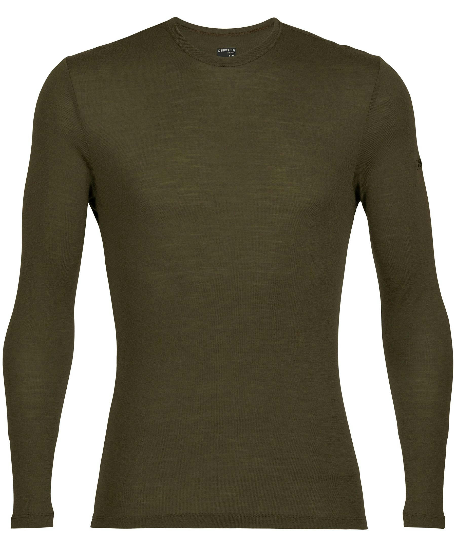 Icebreaker Men's 175 Everyday Long Sleeve Crew Slim Fit Base Layer Top