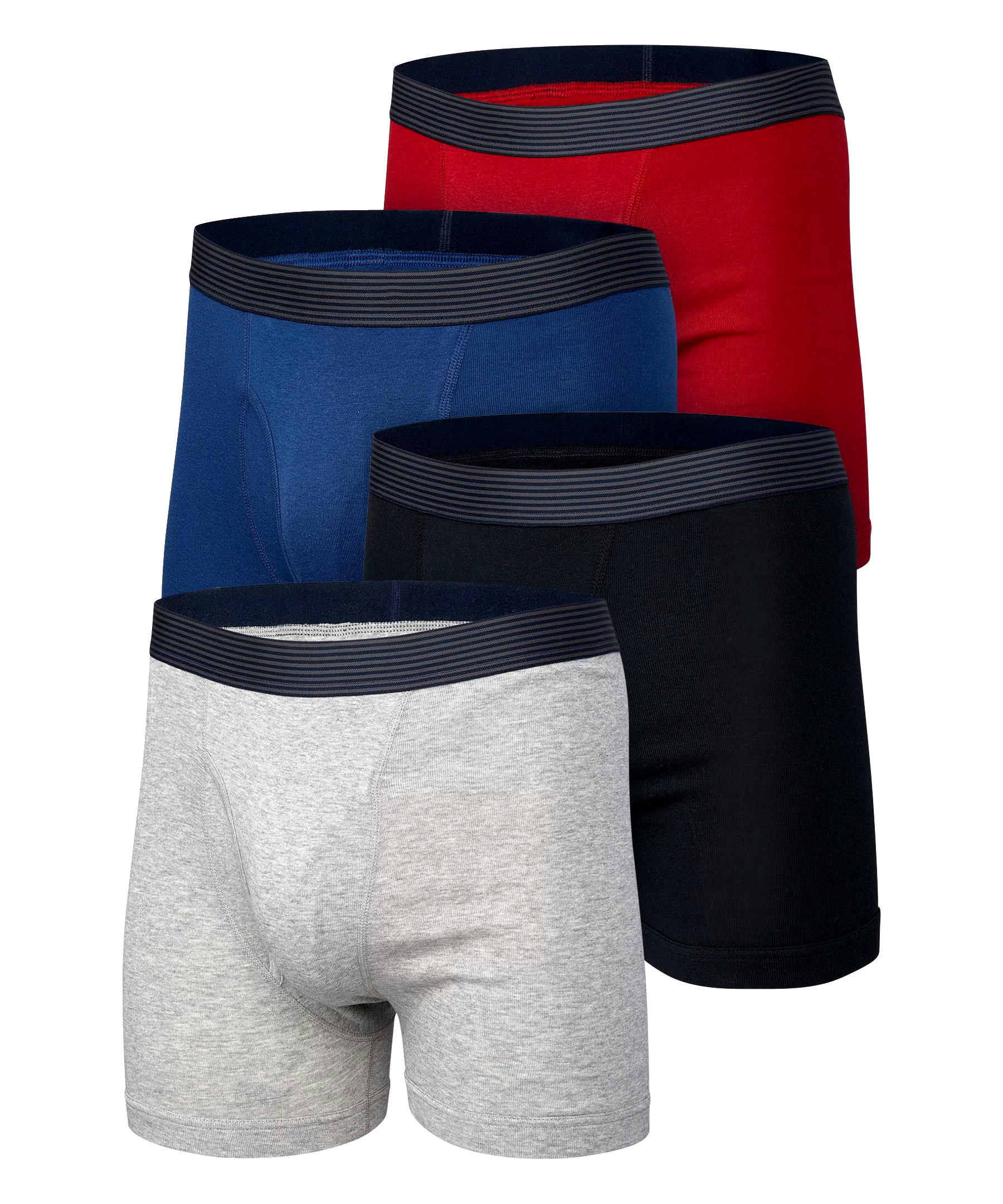 Denver Hayes Men's 4 Pack Classic Boxer Briefs