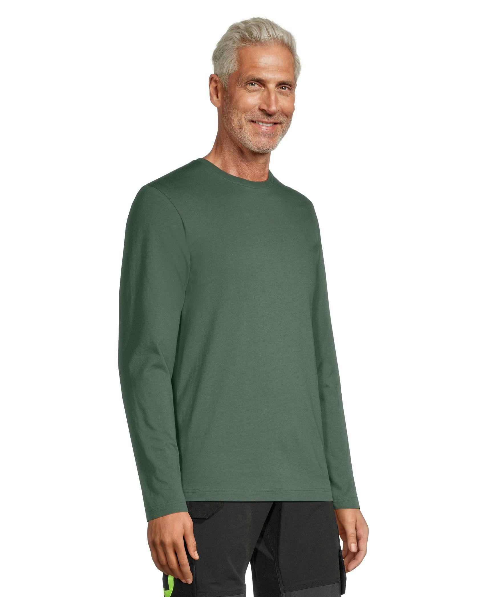 Helly Hansen Workwear Men's Sleeve Logo Cotton Long Sleeve T Shirt